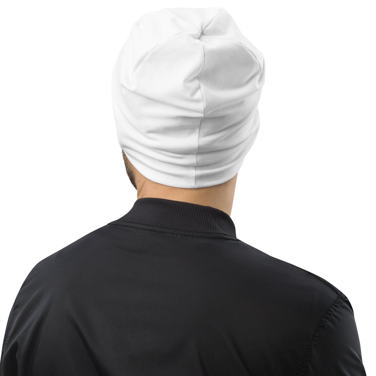 All-Over Print Beanie - print your design here - Abstract background with sport pattern