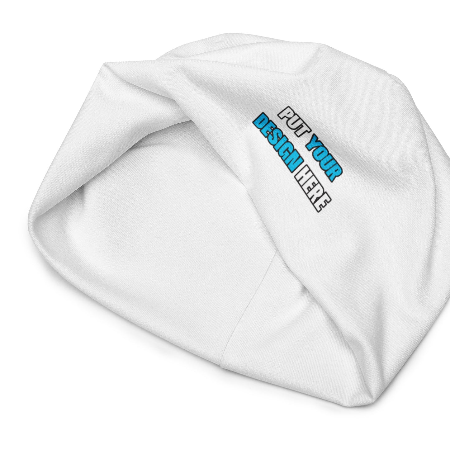 All-Over Print Beanie - print your design here - Abstract background with sport pattern