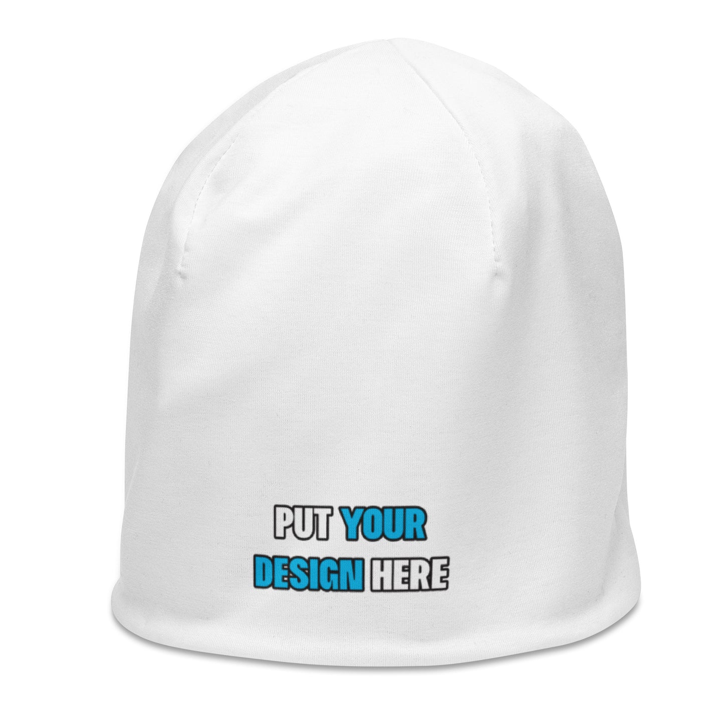 All-Over Print Beanie - print your design here - Abstract background with sport pattern