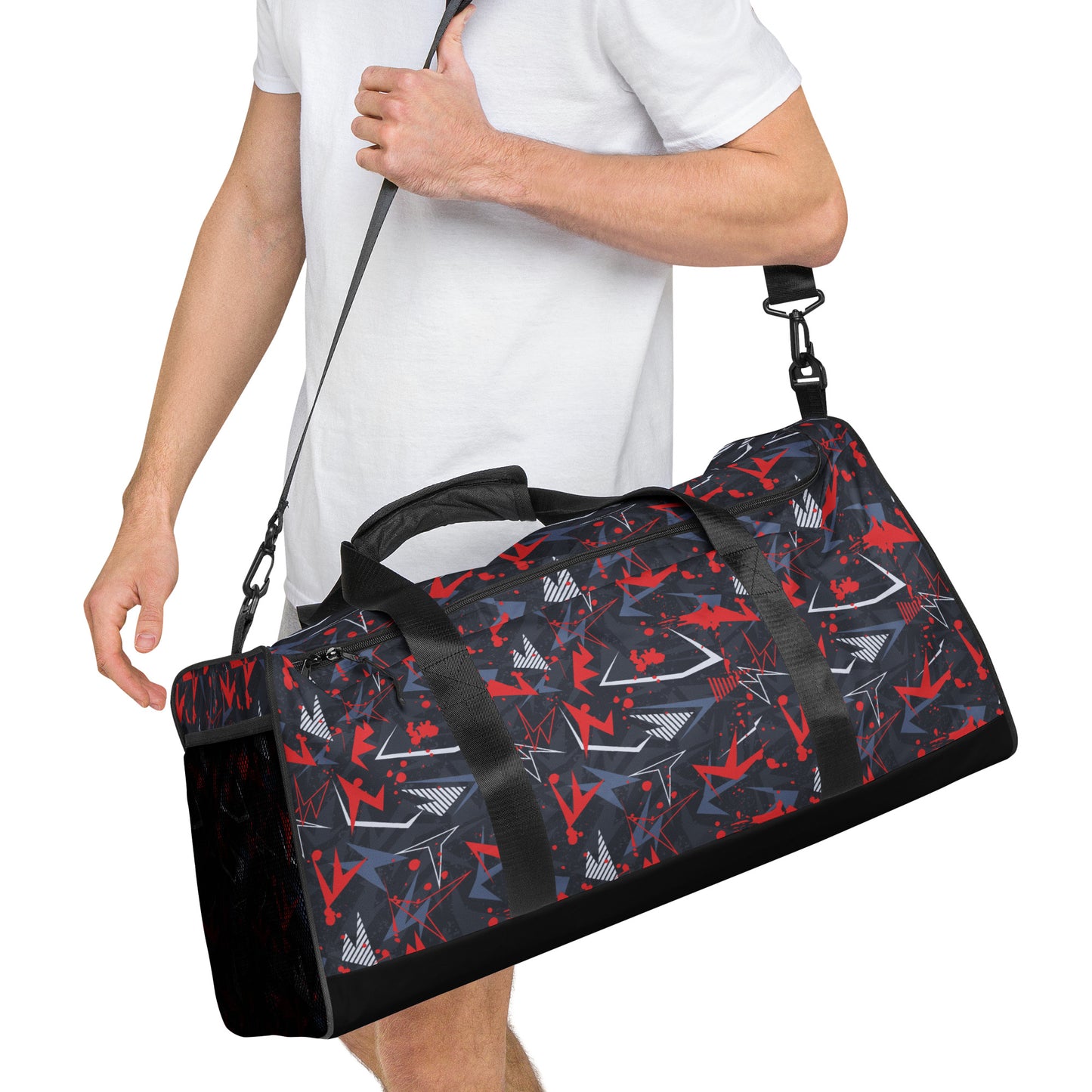 Duffle bag | Abstract background with sport pattern | print on demand