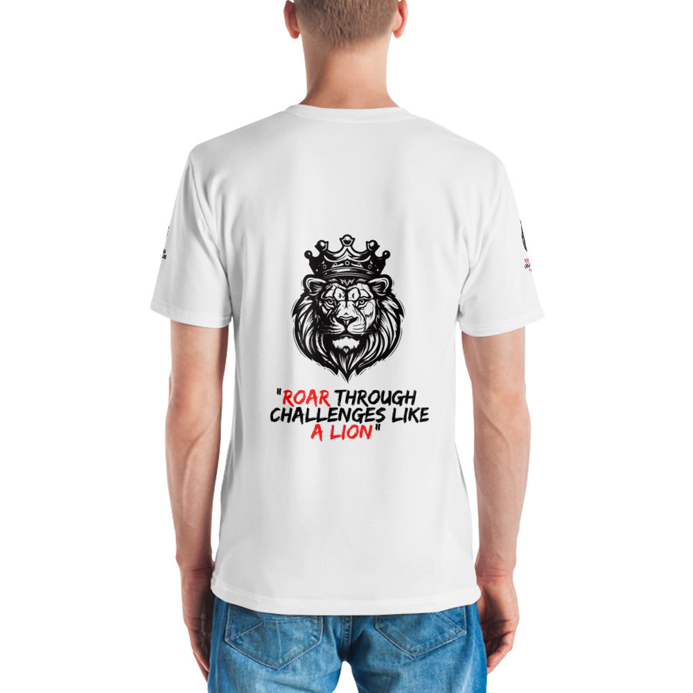 Men's t-shirt - Roar through challenges like a lion - print on demand