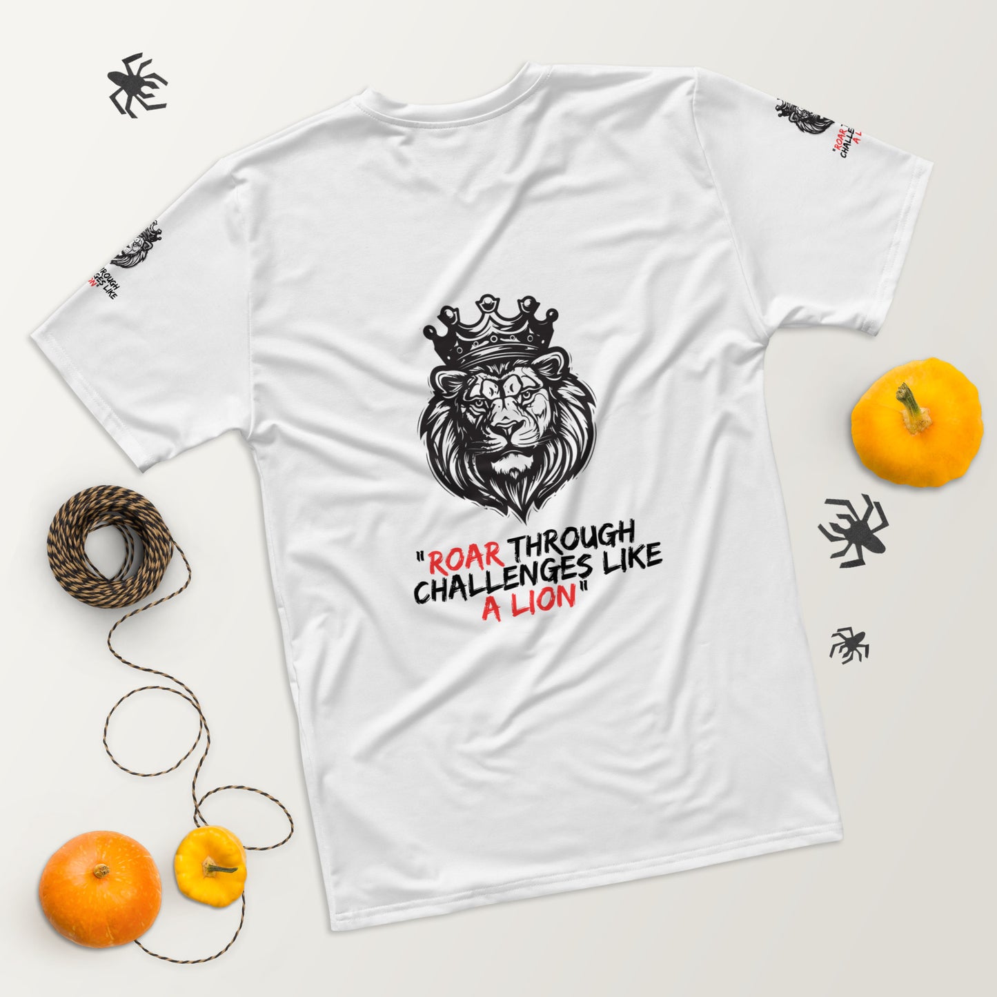 Men's t-shirt - Roar through challenges like a lion - print on demand