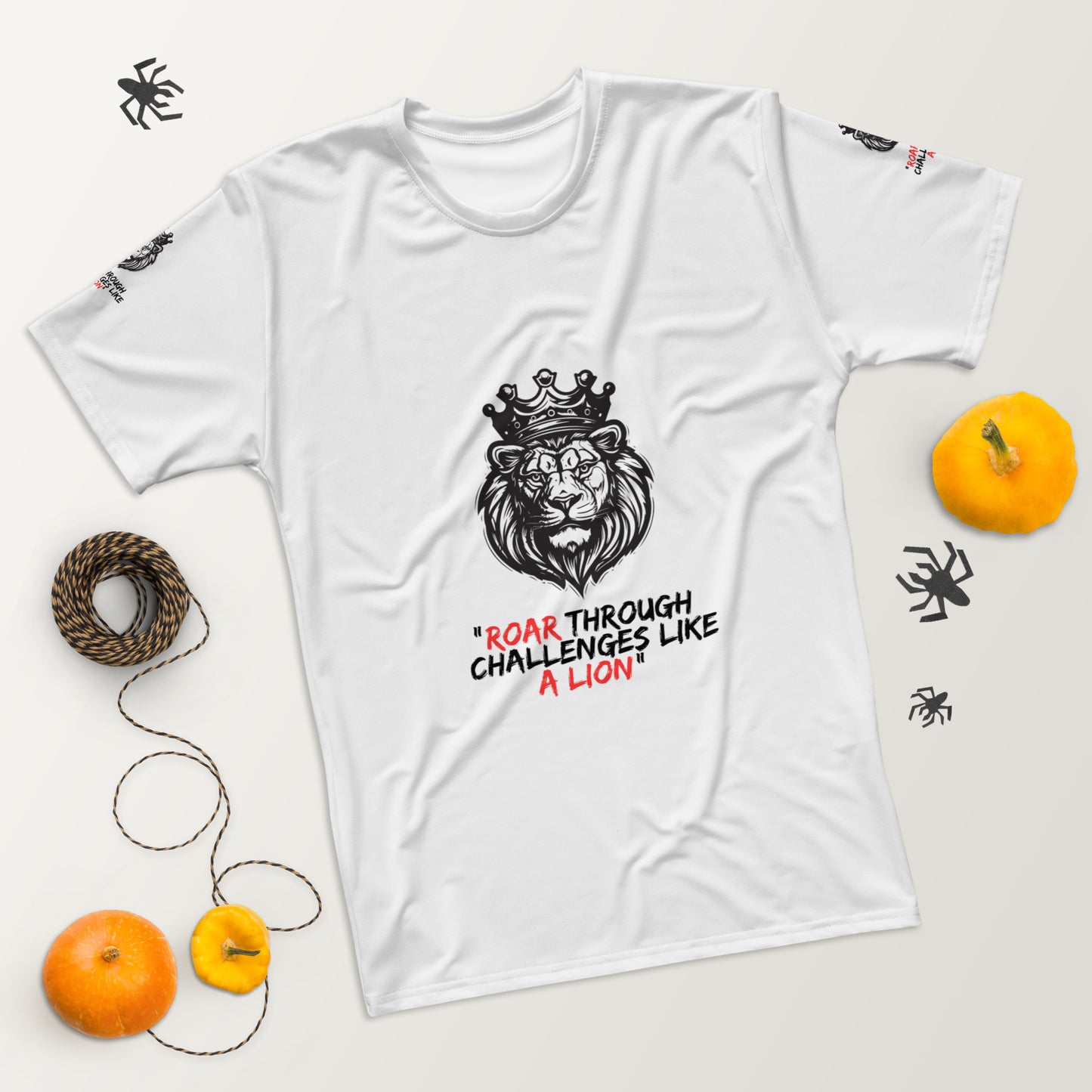 Men's t-shirt - Roar through challenges like a lion - print on demand