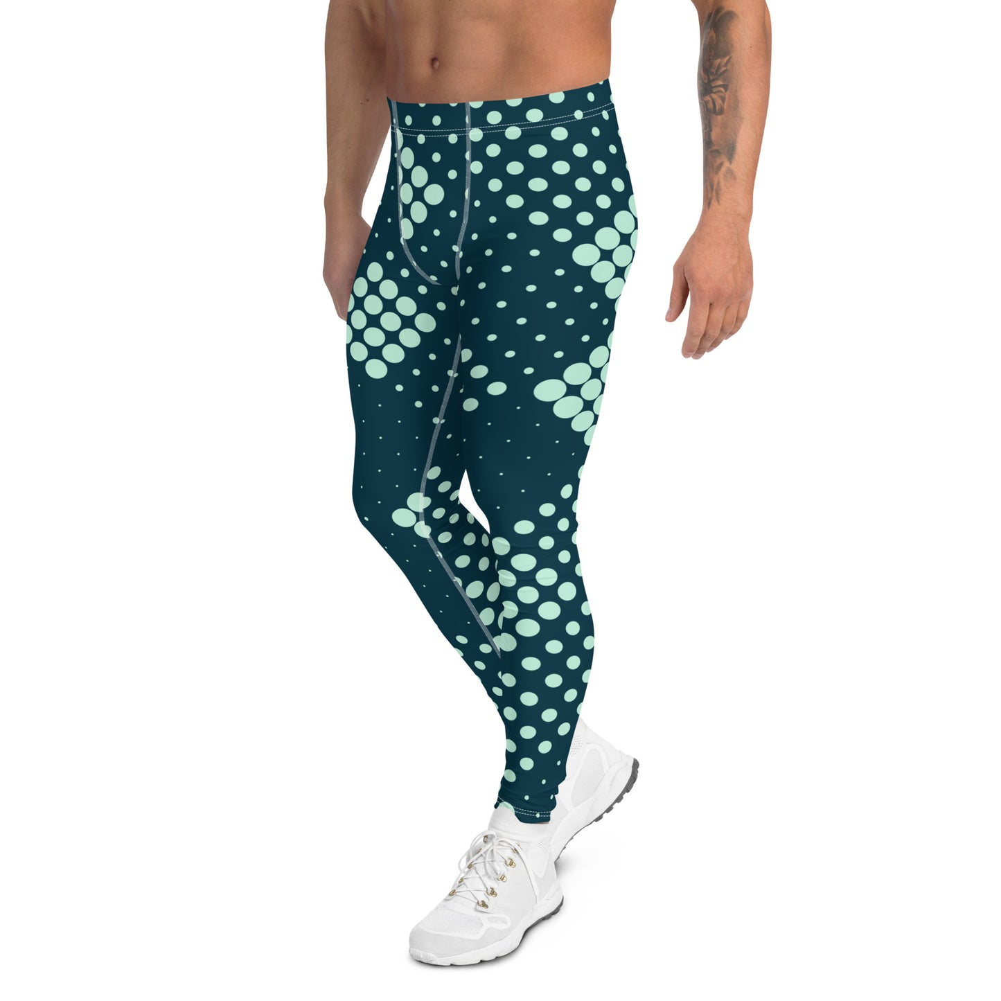 Men's Leggings - circle pattern - print on demand