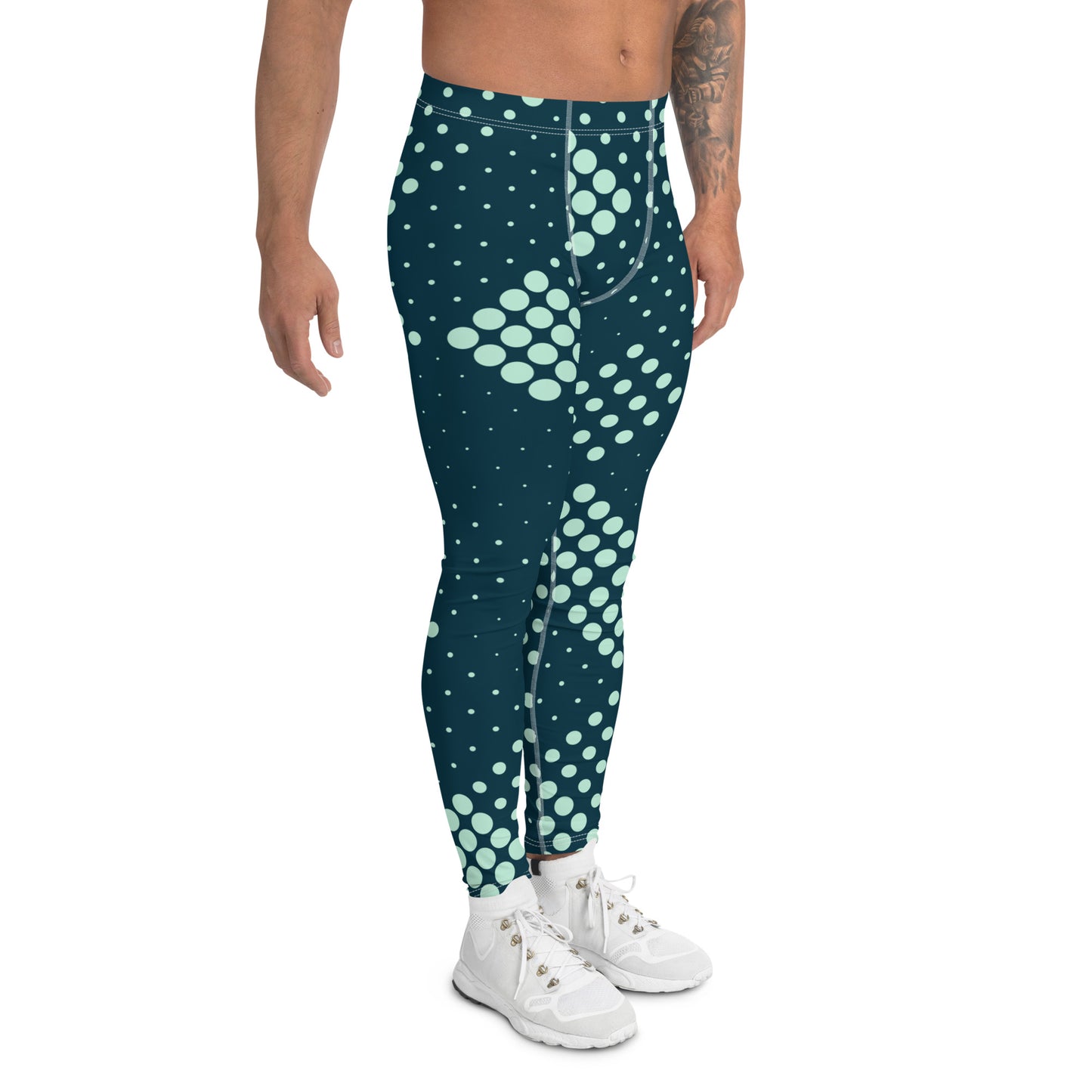 Men's Leggings - circle pattern - print on demand