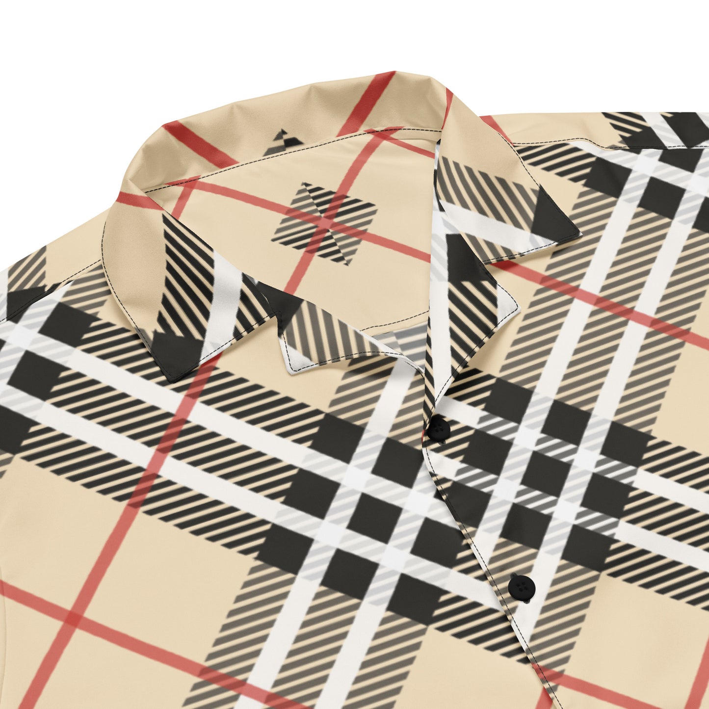 All-Over Print Unisex Button Shirt | Pattern with fabric texture - print on demand