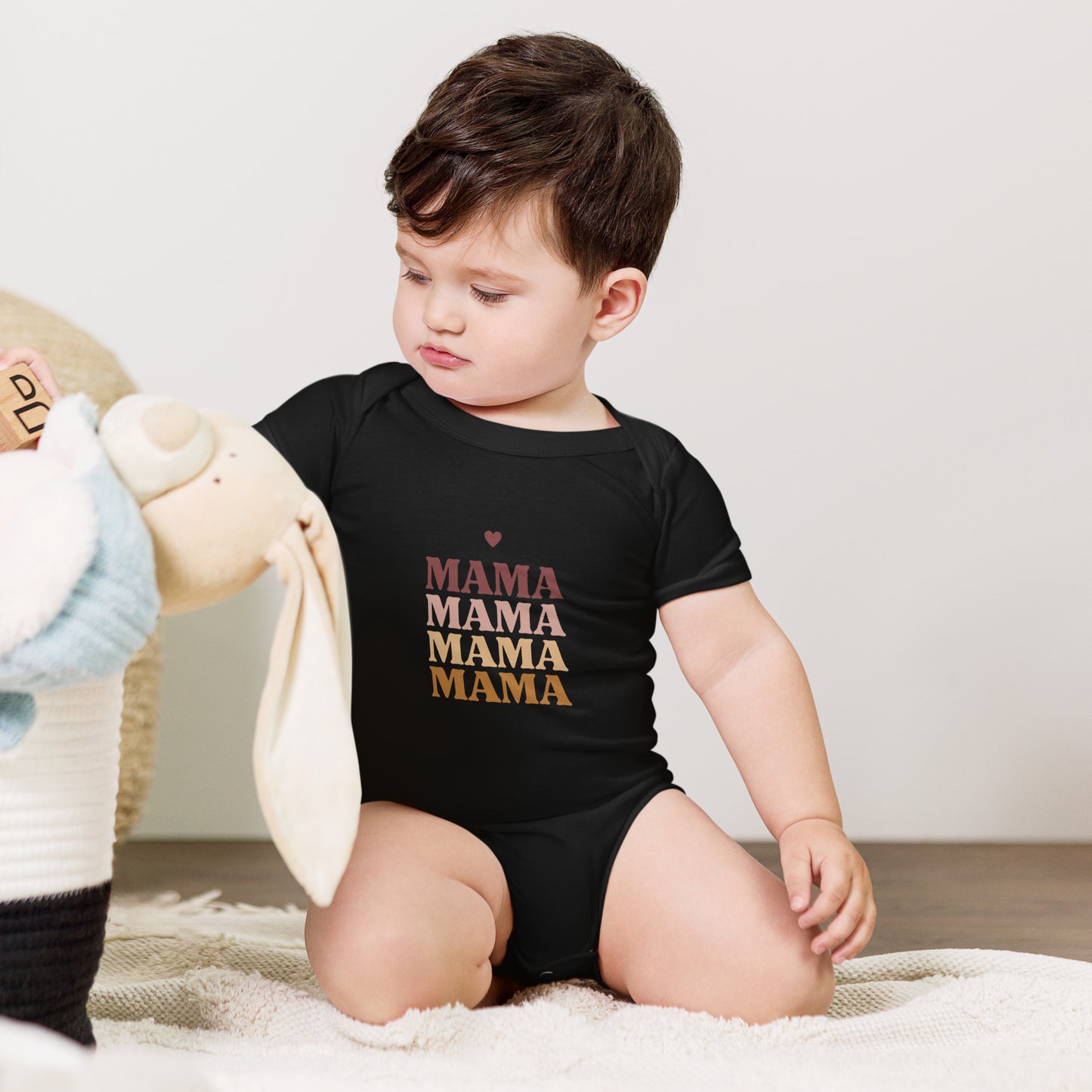 ma ma ma - Baby short sleeve one piece - print on demand