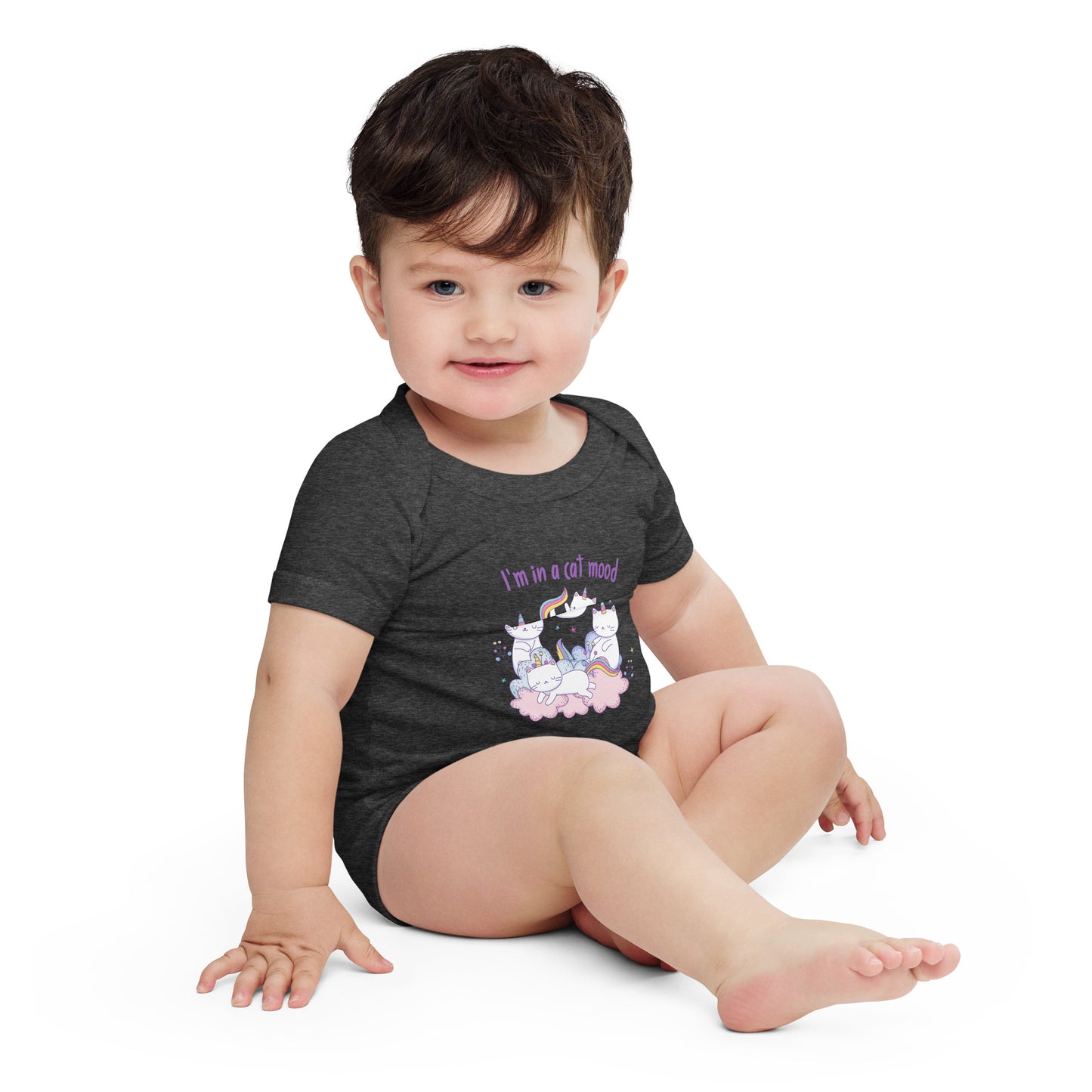 I'm in a cat mood - Baby short sleeve one piece