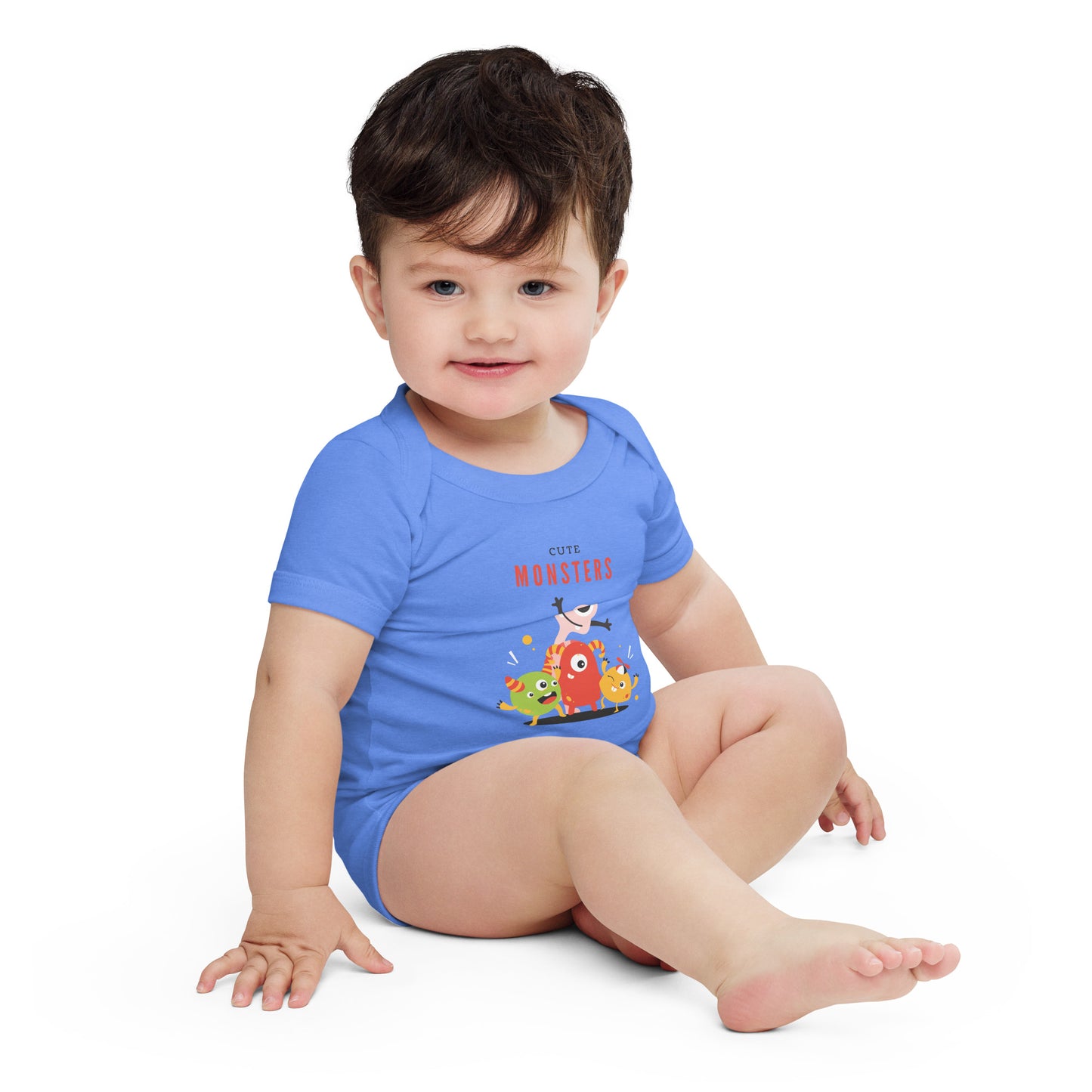 cute monsters - Baby short sleeve one piece
