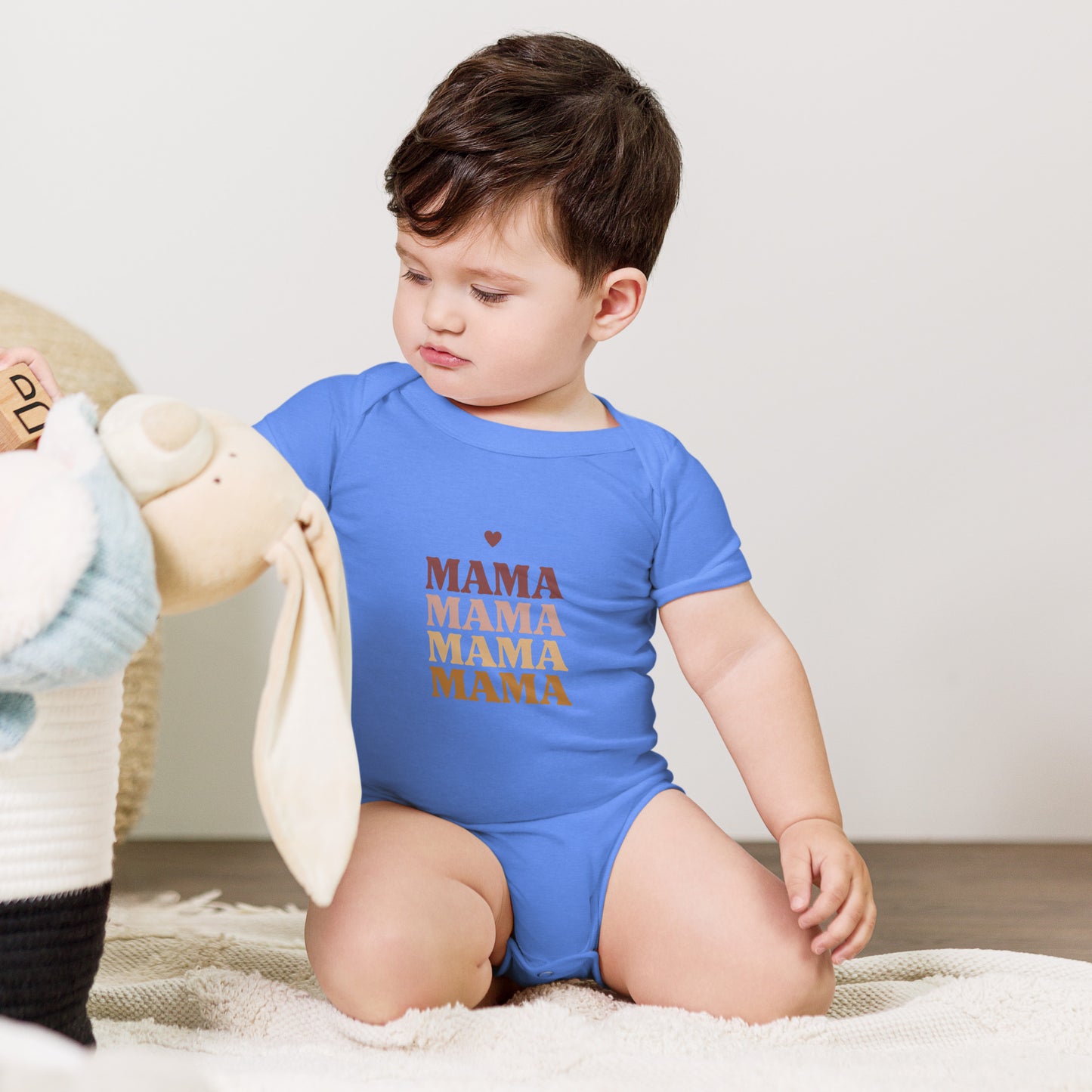 ma ma ma - Baby short sleeve one piece - print on demand