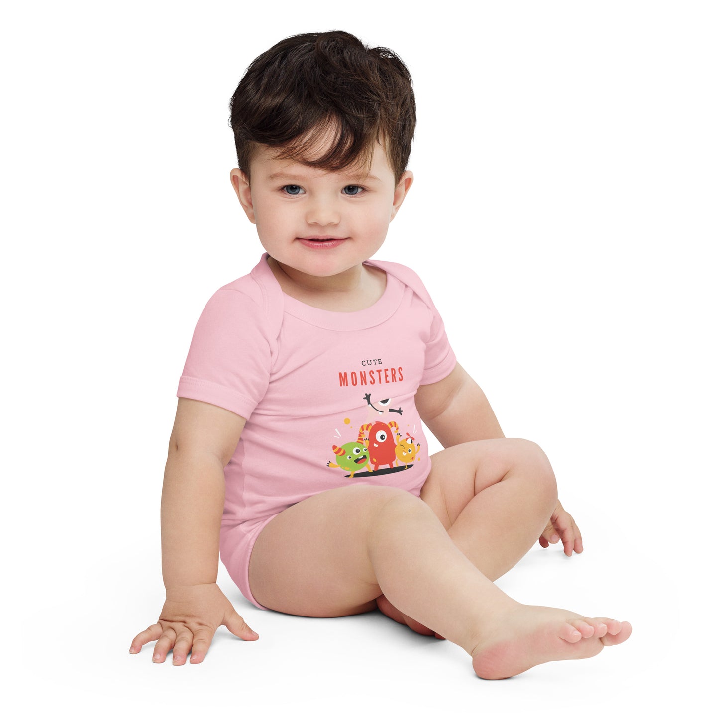 cute monsters - Baby short sleeve one piece