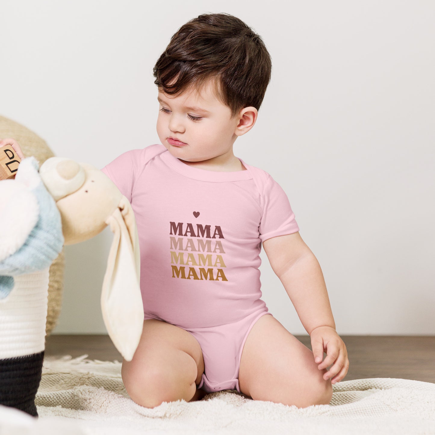 ma ma ma - Baby short sleeve one piece - print on demand