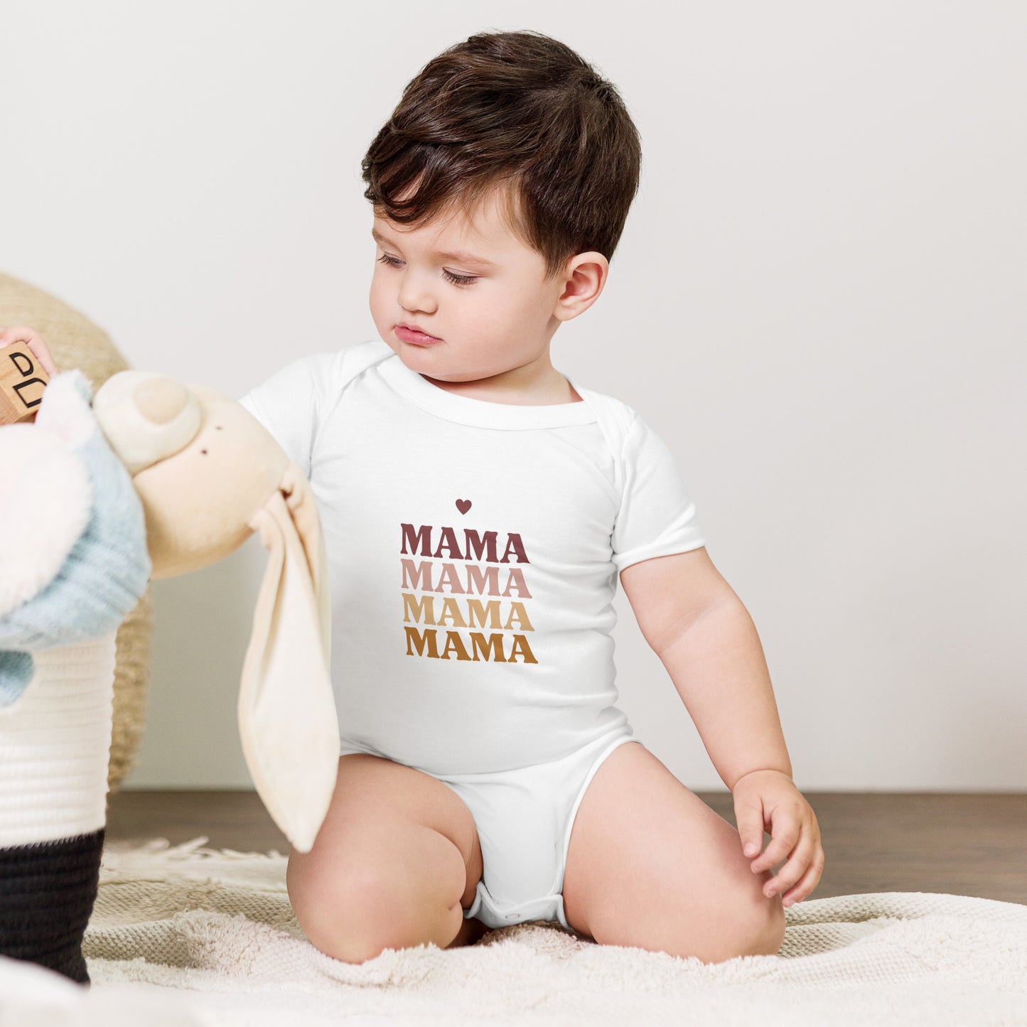 ma ma ma - Baby short sleeve one piece - print on demand