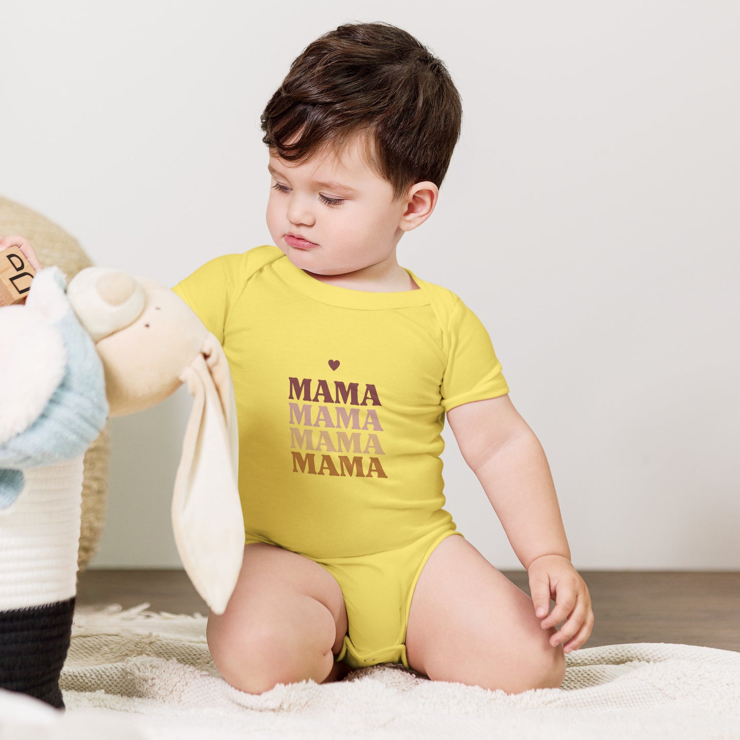 ma ma ma - Baby short sleeve one piece - print on demand