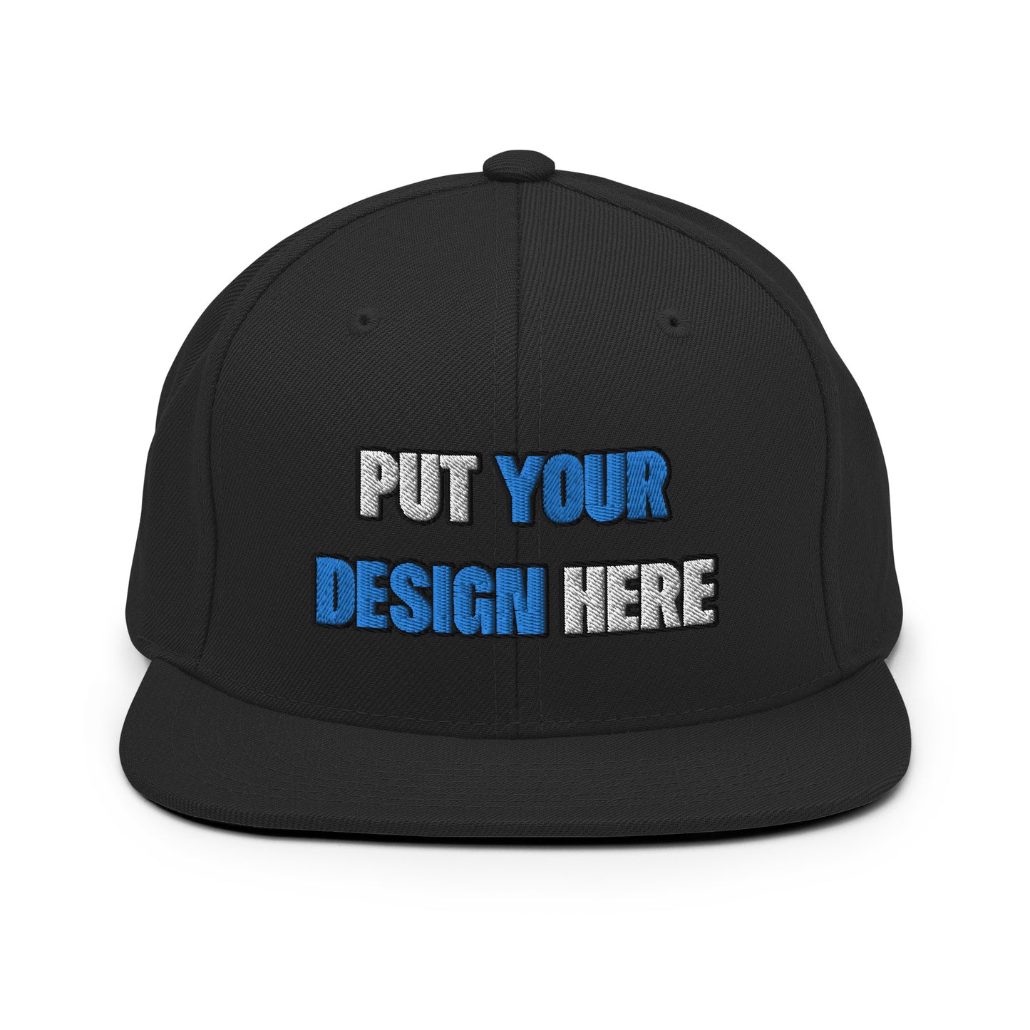 Yupoong Yupoong 6089M Wool Blend Snapback - put your design here | standard color - 3D Puff