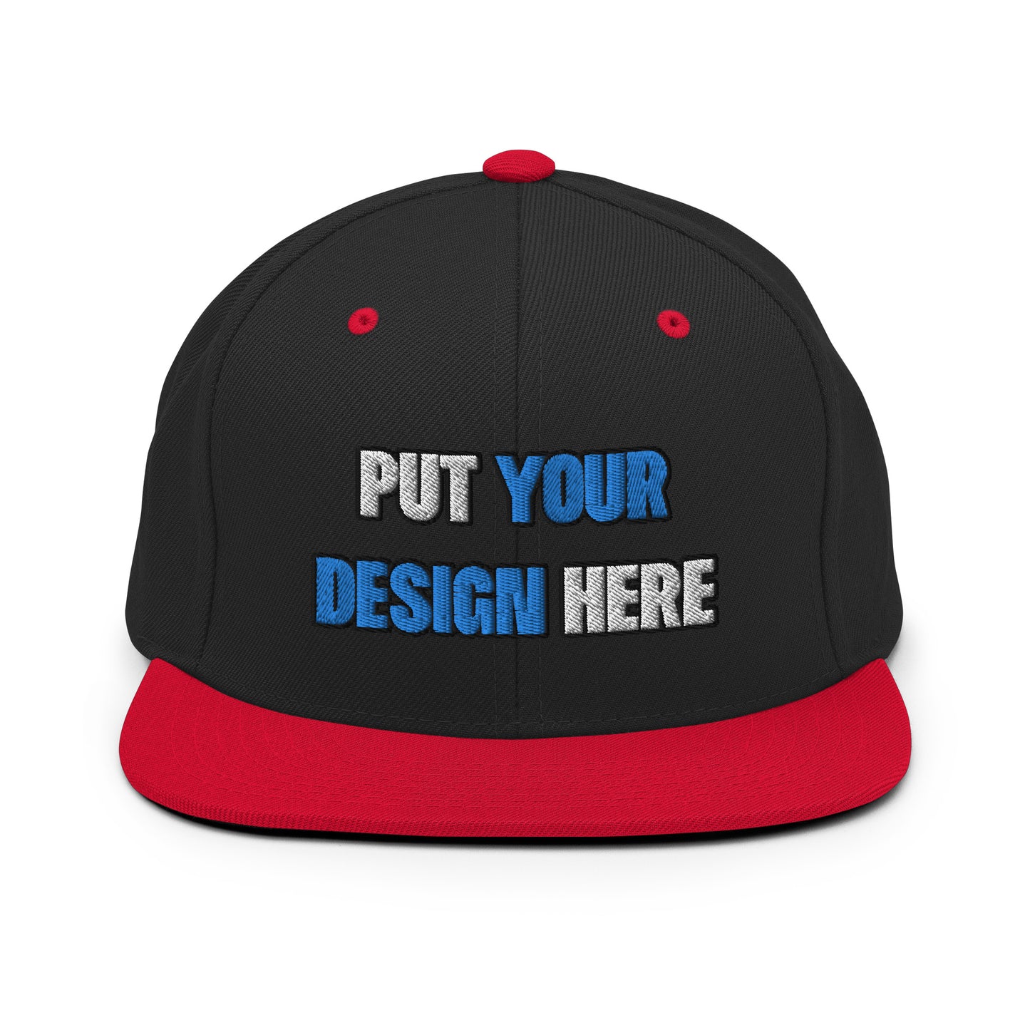 Yupoong Yupoong 6089M Wool Blend Snapback - put your design here | standard color - 3D Puff