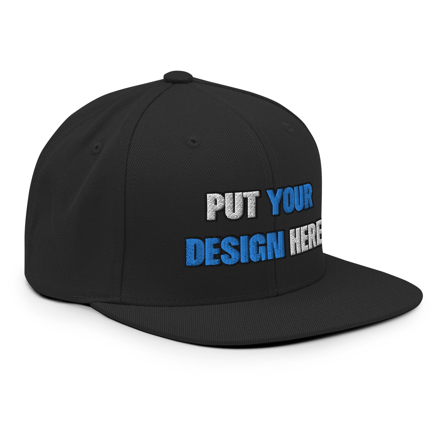 Yupoong Yupoong 6089M Wool Blend Snapback - put your design here | standard color - 3D Puff