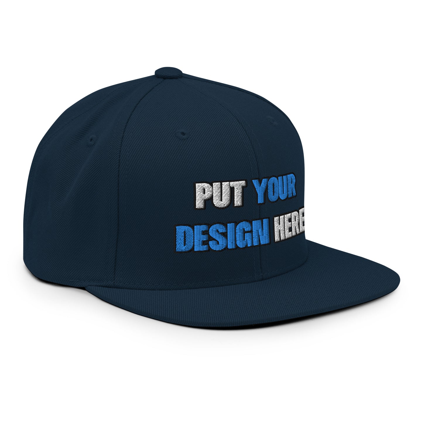 Yupoong Yupoong 6089M Wool Blend Snapback - put your design here | standard color - 3D Puff