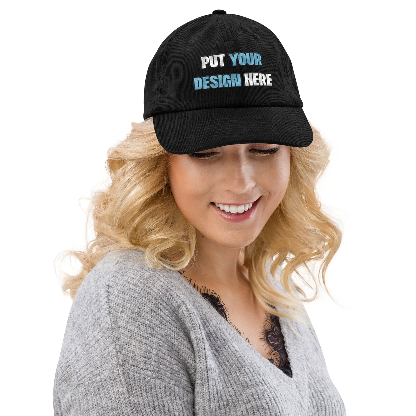 Corduroy Hat | Beechfield B682 - put your design here | standard color - unlimited color