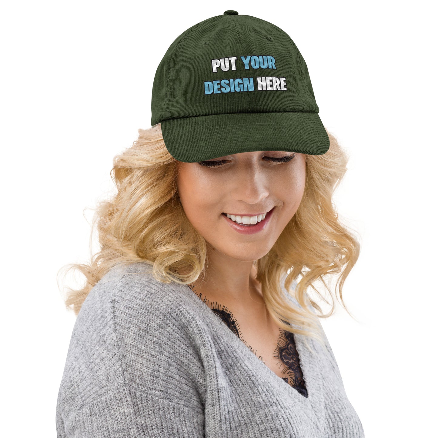 Corduroy Hat | Beechfield B682 - put your design here | standard color - unlimited color