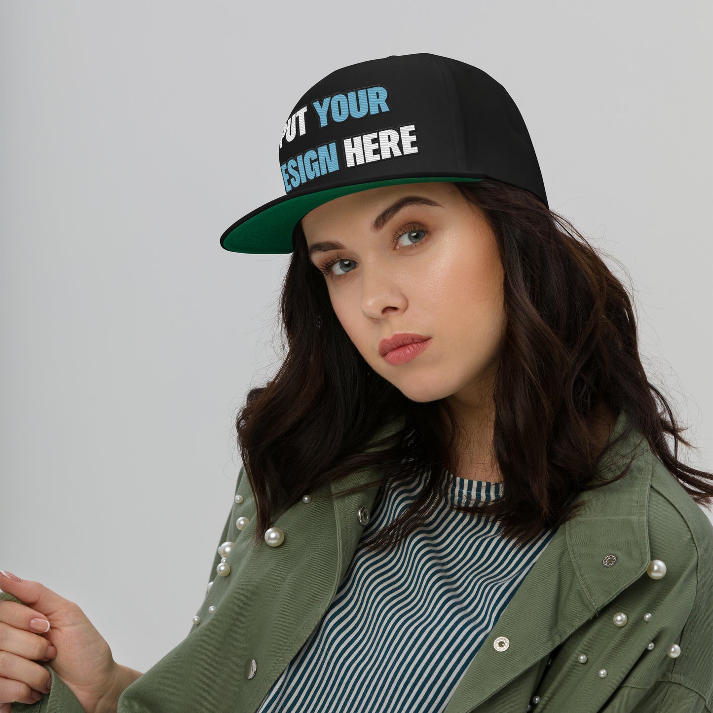 Flat Bill Cap | Yupoong 6007 - put your design here | standard color - unlimited color