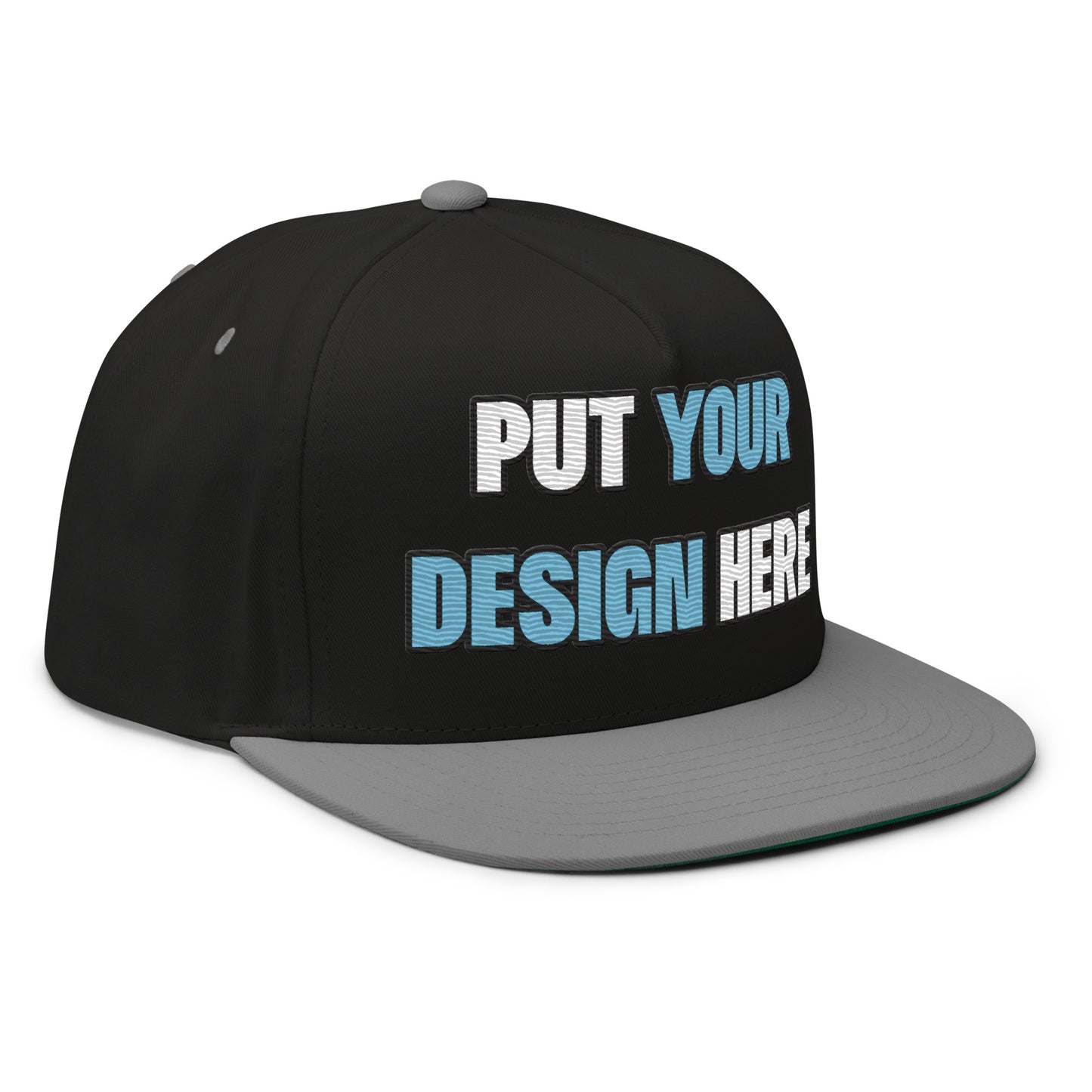 Flat Bill Cap | Yupoong 6007 - put your design here | standard color - unlimited color