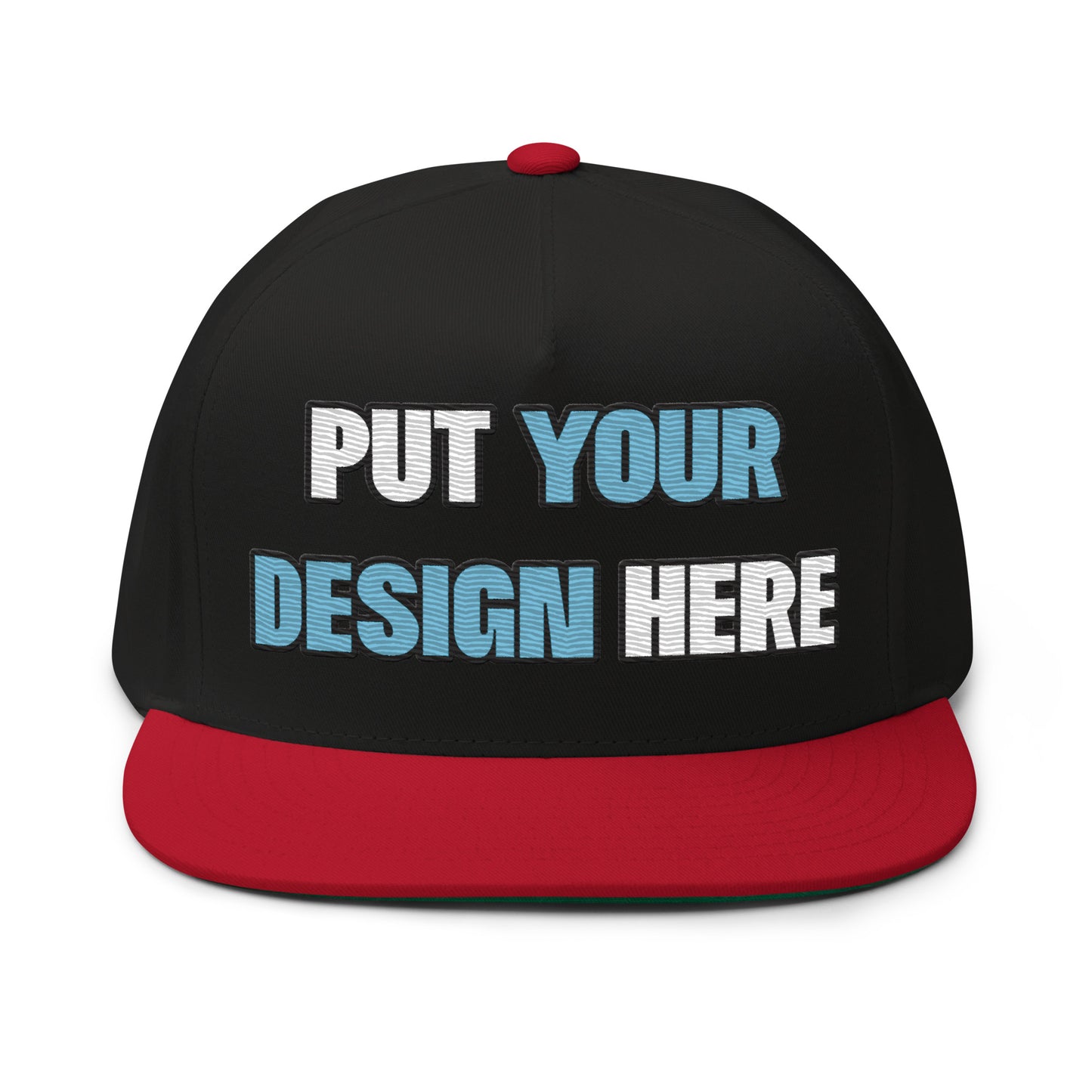 Flat Bill Cap | Yupoong 6007 - put your design here | standard color - unlimited color