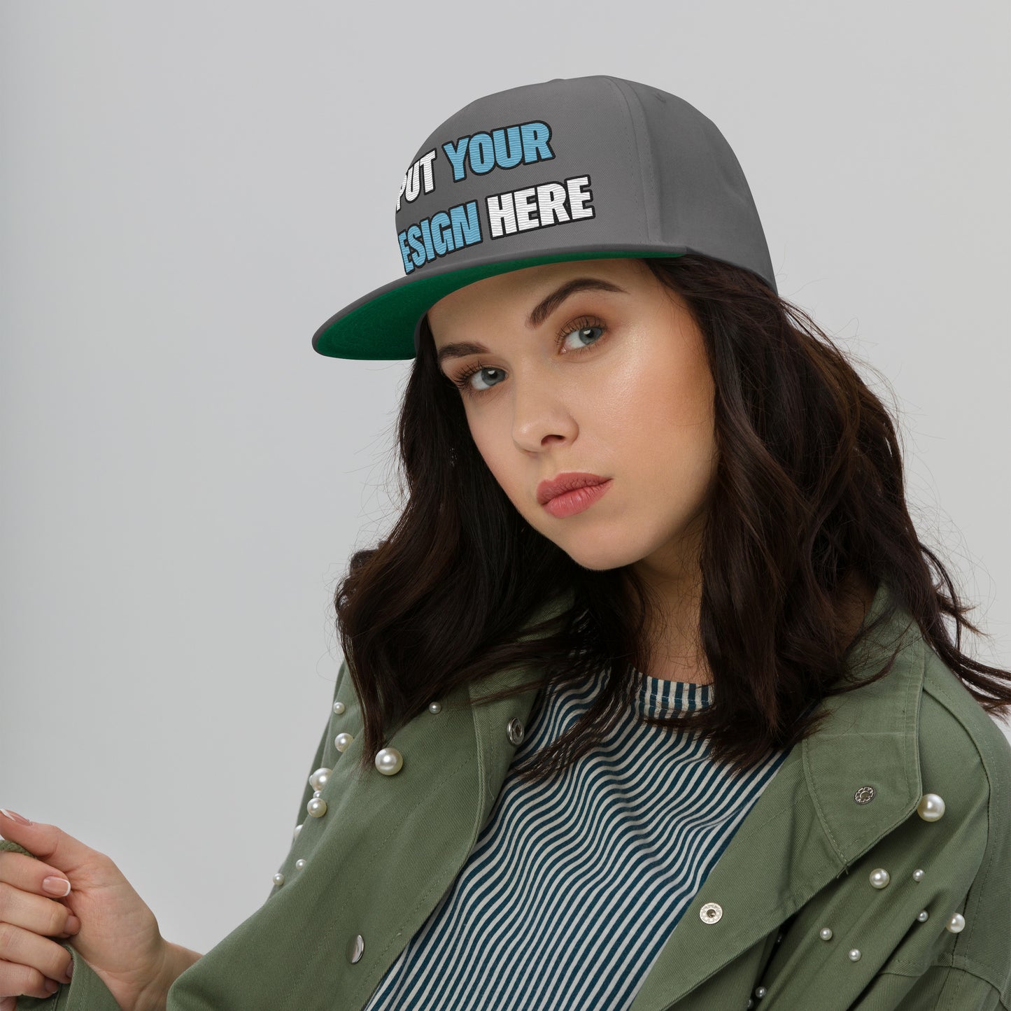 Flat Bill Cap | Yupoong 6007 - put your design here | standard color - unlimited color