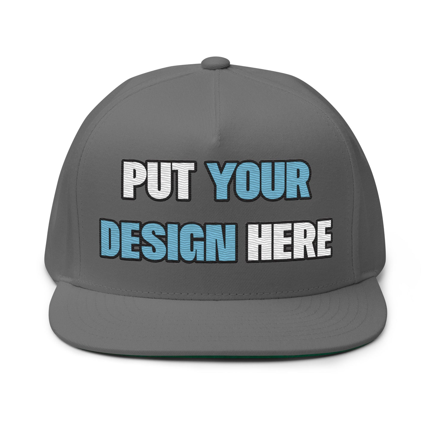 Flat Bill Cap | Yupoong 6007 - put your design here | standard color - unlimited color