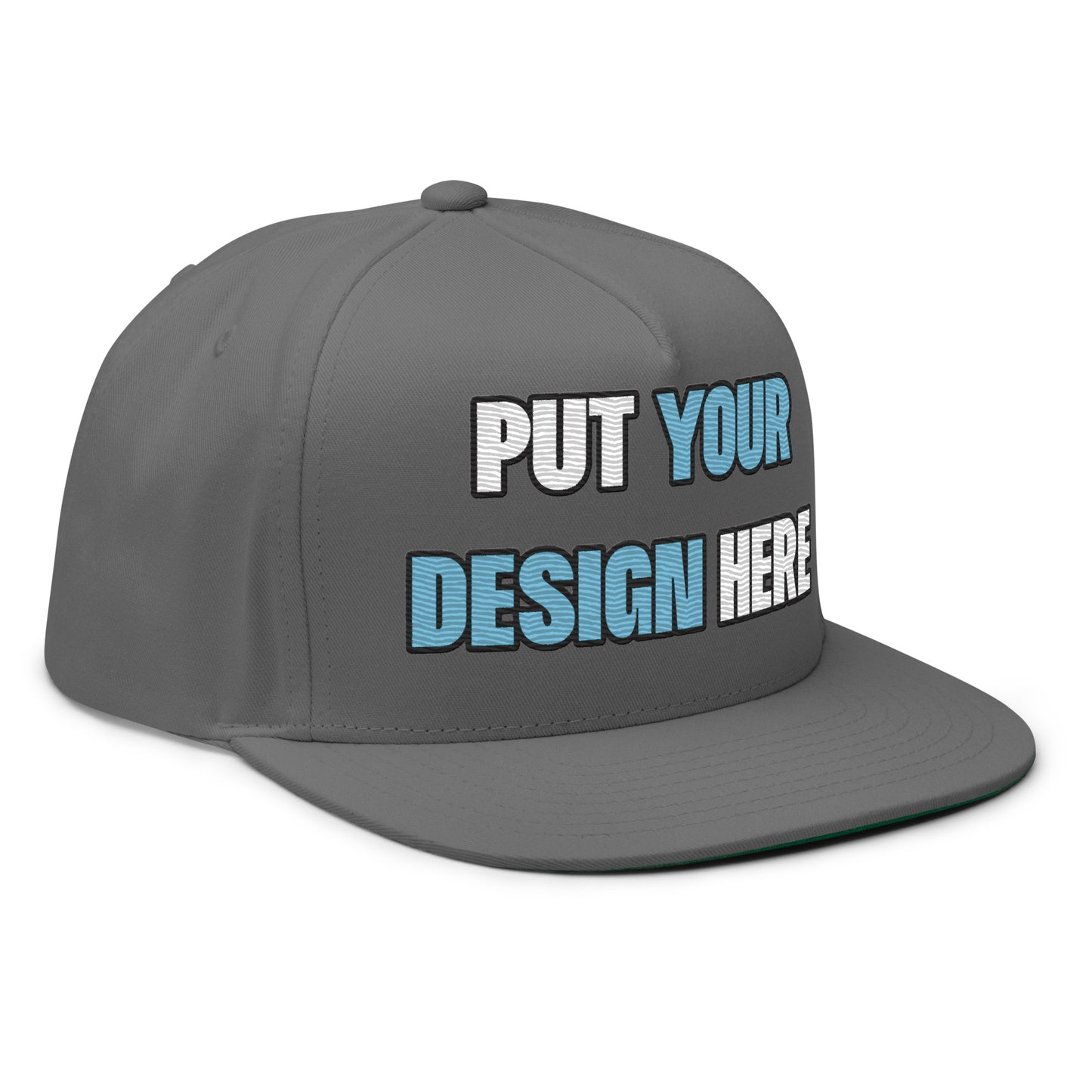 Flat Bill Cap | Yupoong 6007 - put your design here | standard color - unlimited color