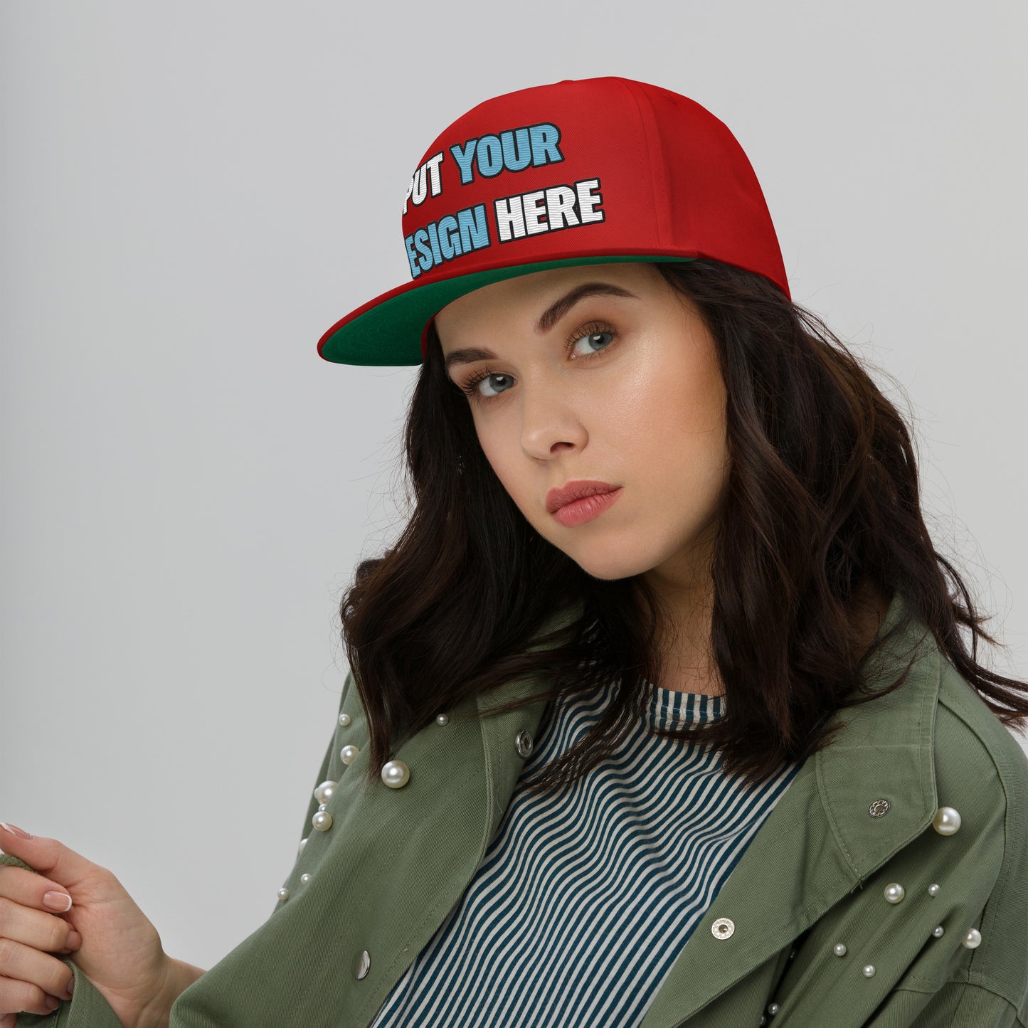 Flat Bill Cap | Yupoong 6007 - put your design here | standard color - unlimited color
