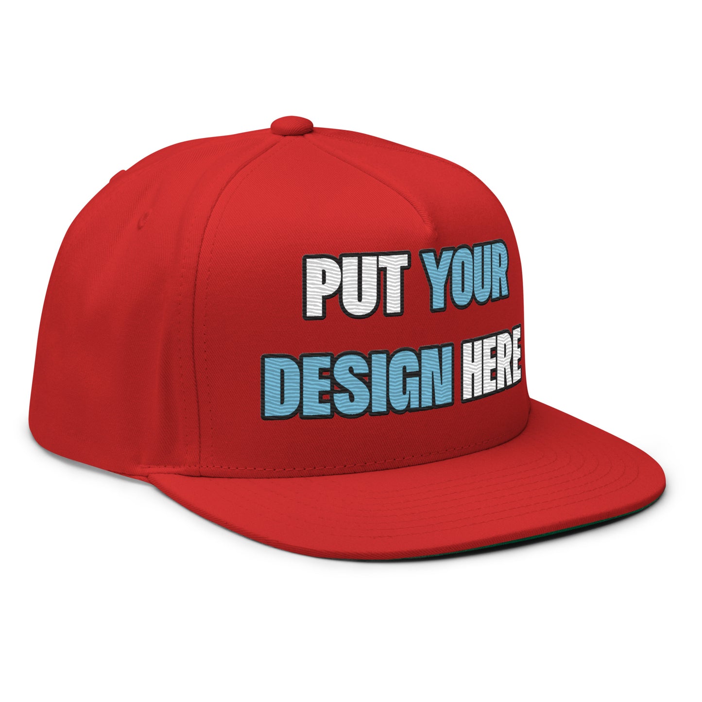 Flat Bill Cap | Yupoong 6007 - put your design here | standard color - unlimited color