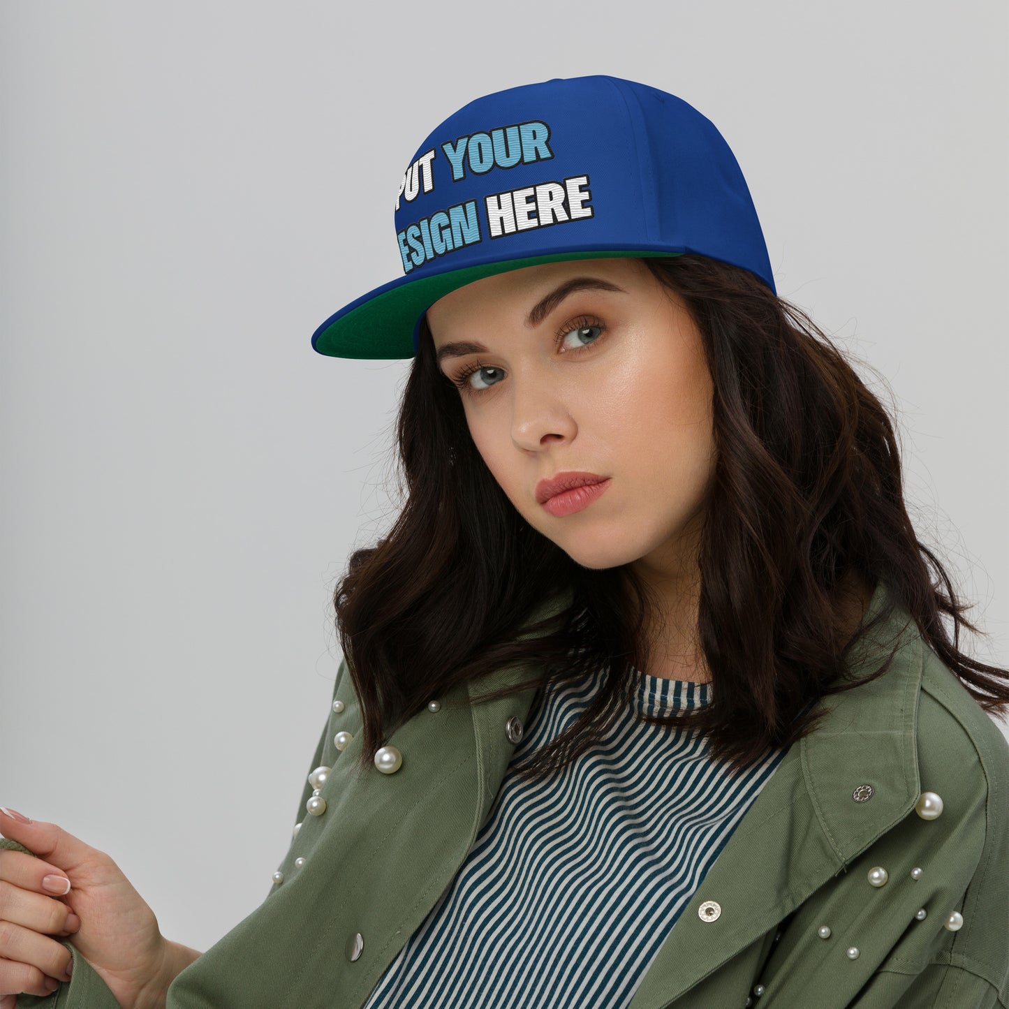 Flat Bill Cap | Yupoong 6007 - put your design here | standard color - unlimited color