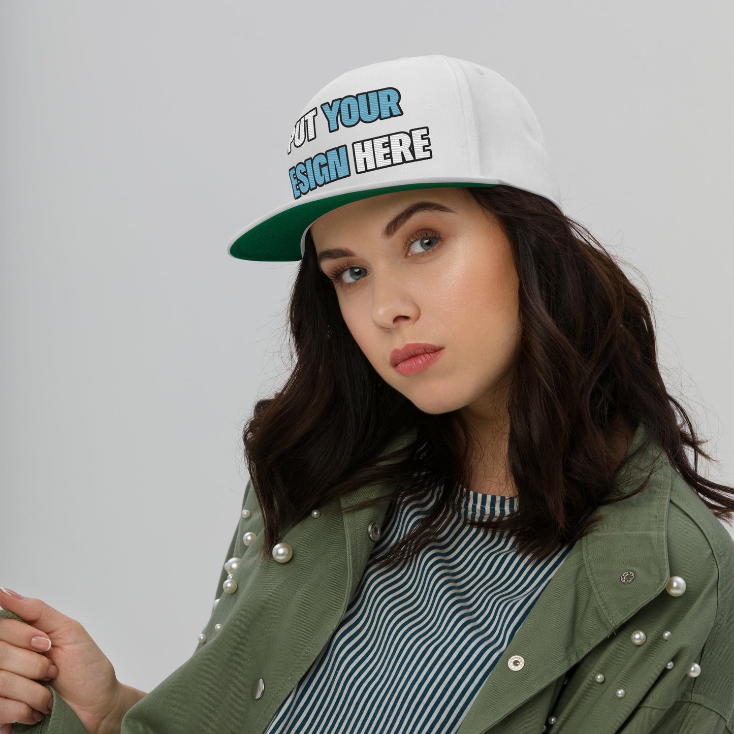 Flat Bill Cap | Yupoong 6007 - put your design here | standard color - unlimited color