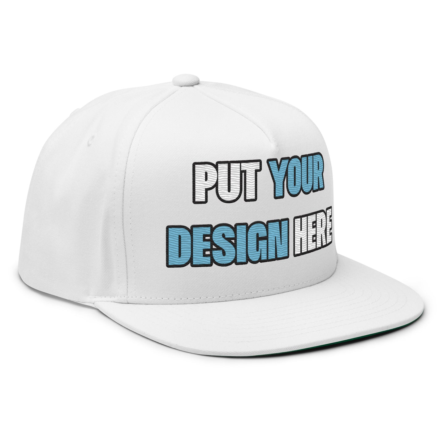 Flat Bill Cap | Yupoong 6007 - put your design here | standard color - unlimited color