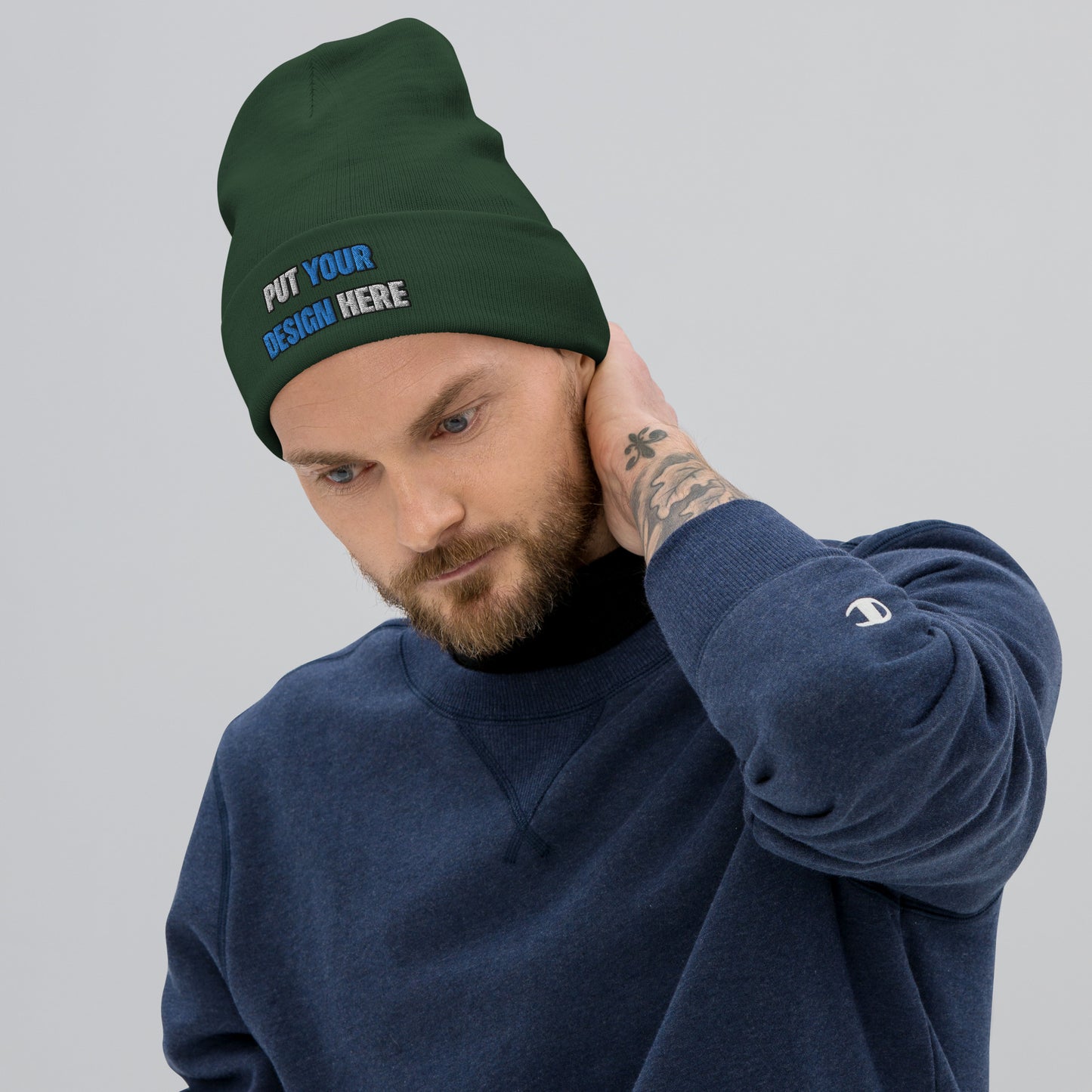 Knit Beanie | Otto Cap 82-480 - put your design here | standard color - 3D Puff