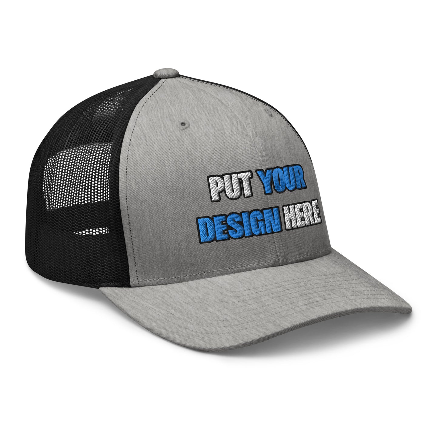 Retro Trucker Hat | Yupoong 6606 | - put your design here - standard color - 3D Puff