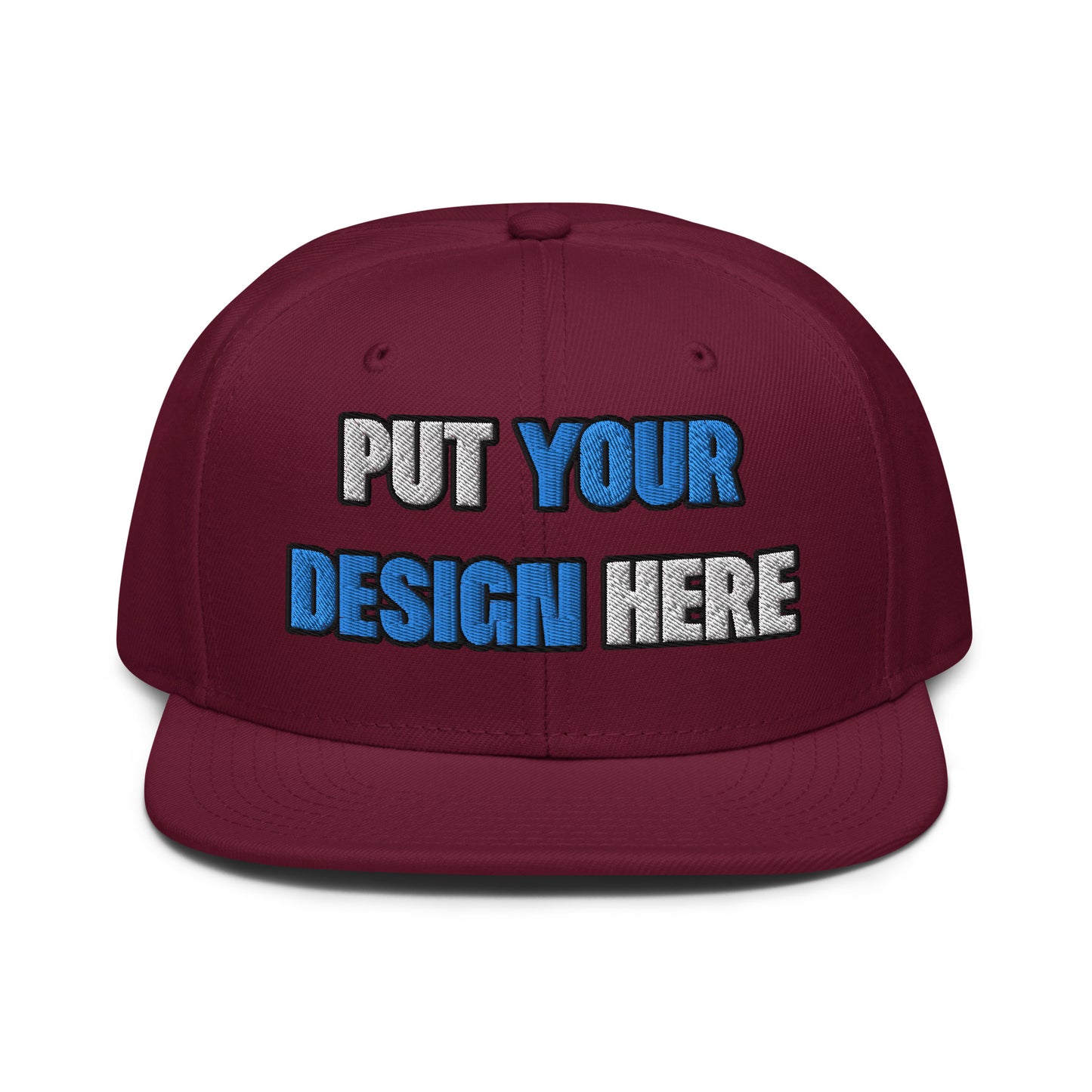 Snapback | Otto Cap 125-978 - put your design here | standard color - Flat Embroidery