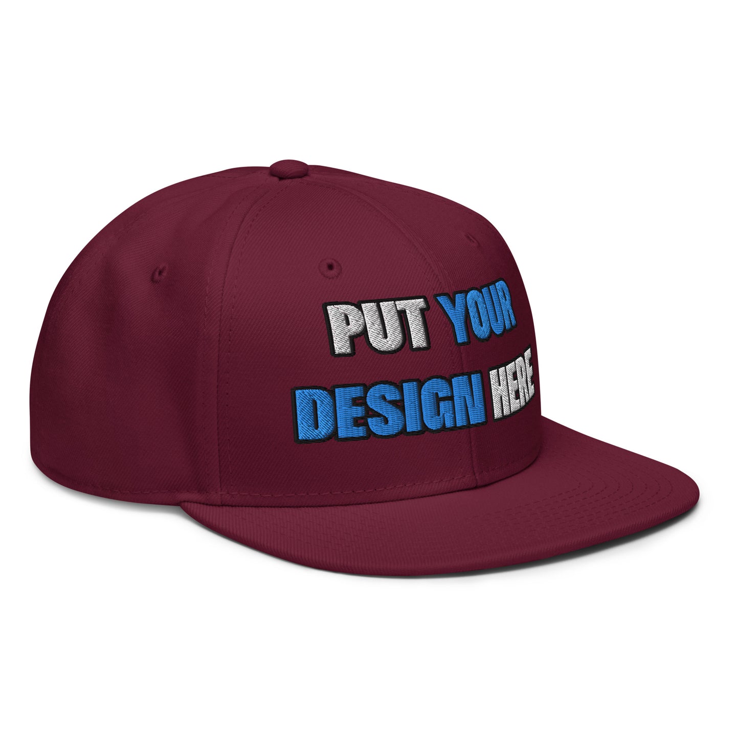 Snapback | Otto Cap 125-978 - put your design here | standard color - Flat Embroidery