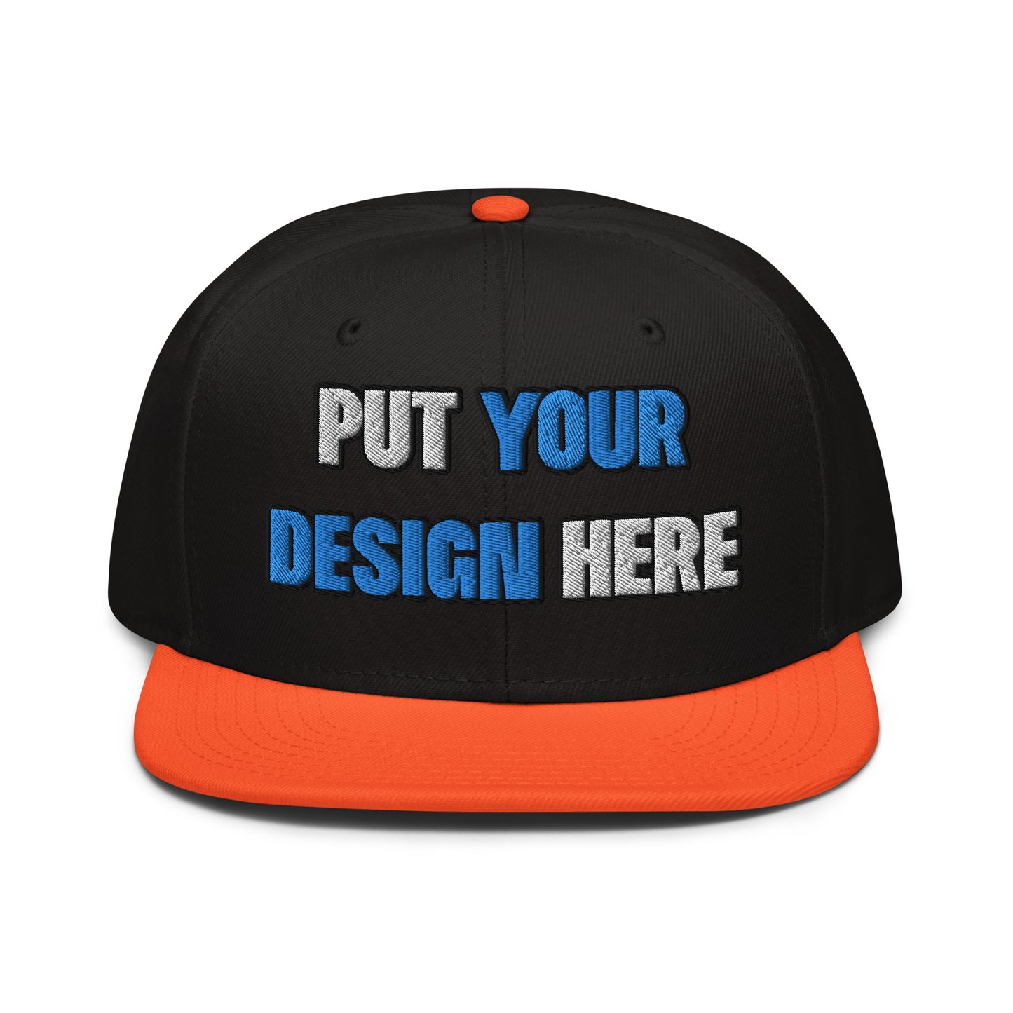 Snapback | Otto Cap 125-978 - put your design here | standard color - Flat Embroidery
