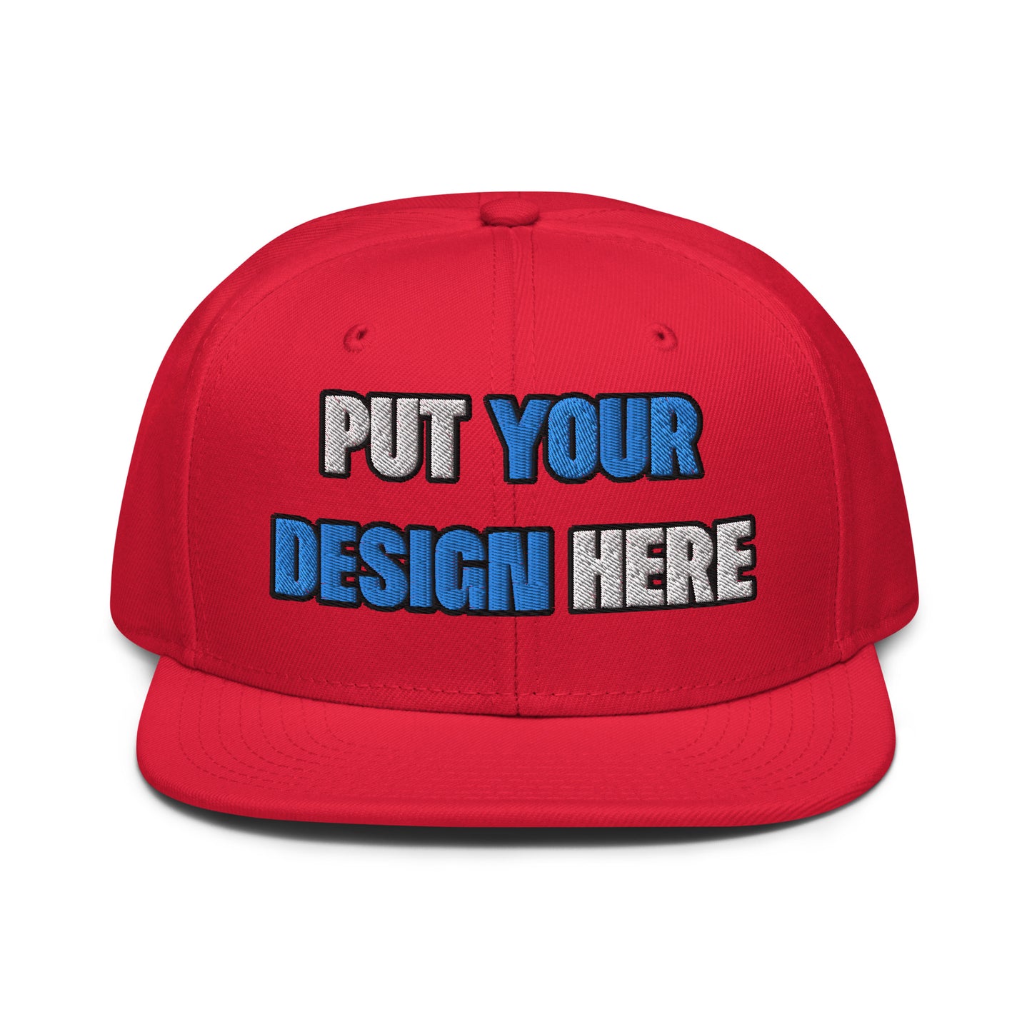 Snapback | Otto Cap 125-978 - put your design here | standard color - Flat Embroidery
