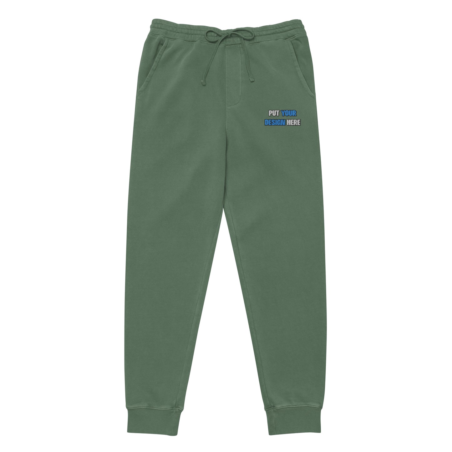 Unisex Pigment-Dyed Sweatpants | Independent Trading Co. PRM50PTPD | Flat Embroidery - put your design here
