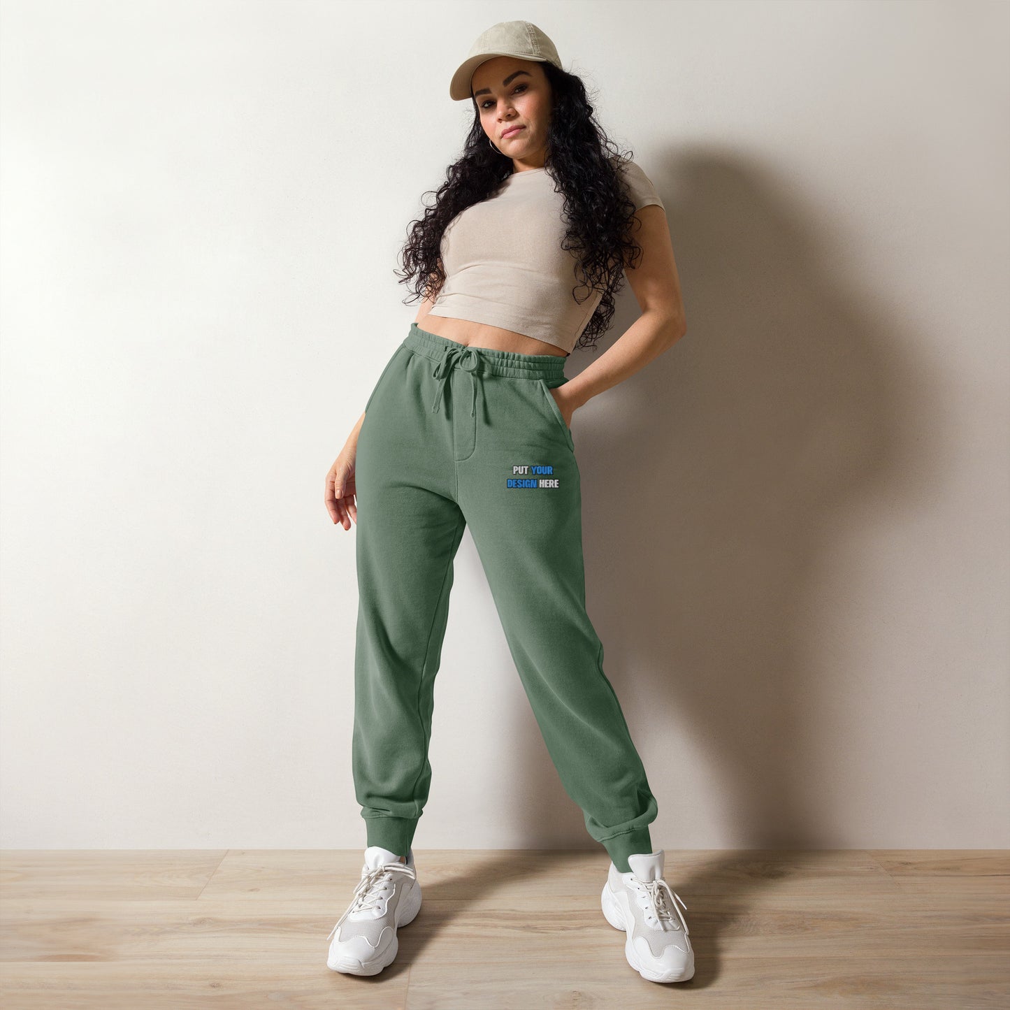 Unisex Pigment-Dyed Sweatpants | Independent Trading Co. PRM50PTPD | Flat Embroidery - put your design here