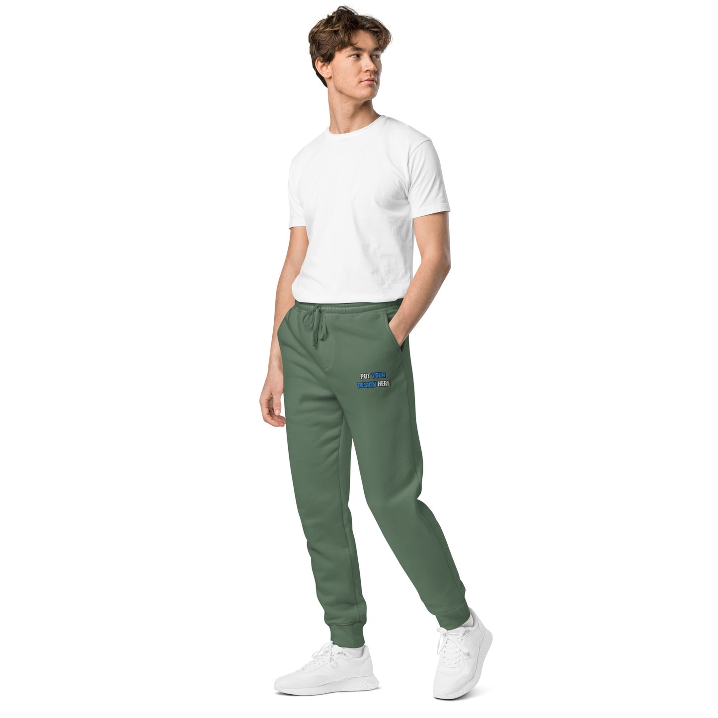 Unisex Pigment-Dyed Sweatpants | Independent Trading Co. PRM50PTPD | Flat Embroidery - put your design here