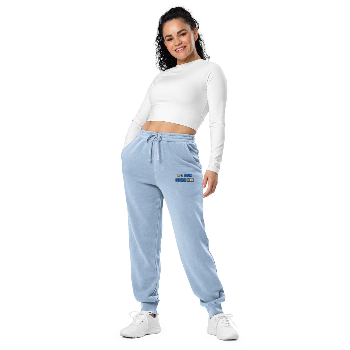 Unisex Pigment-Dyed Sweatpants | Independent Trading Co. PRM50PTPD | Flat Embroidery - put your design here