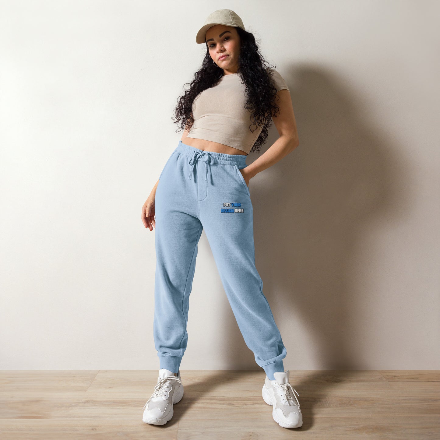 Unisex Pigment-Dyed Sweatpants | Independent Trading Co. PRM50PTPD | Flat Embroidery - put your design here