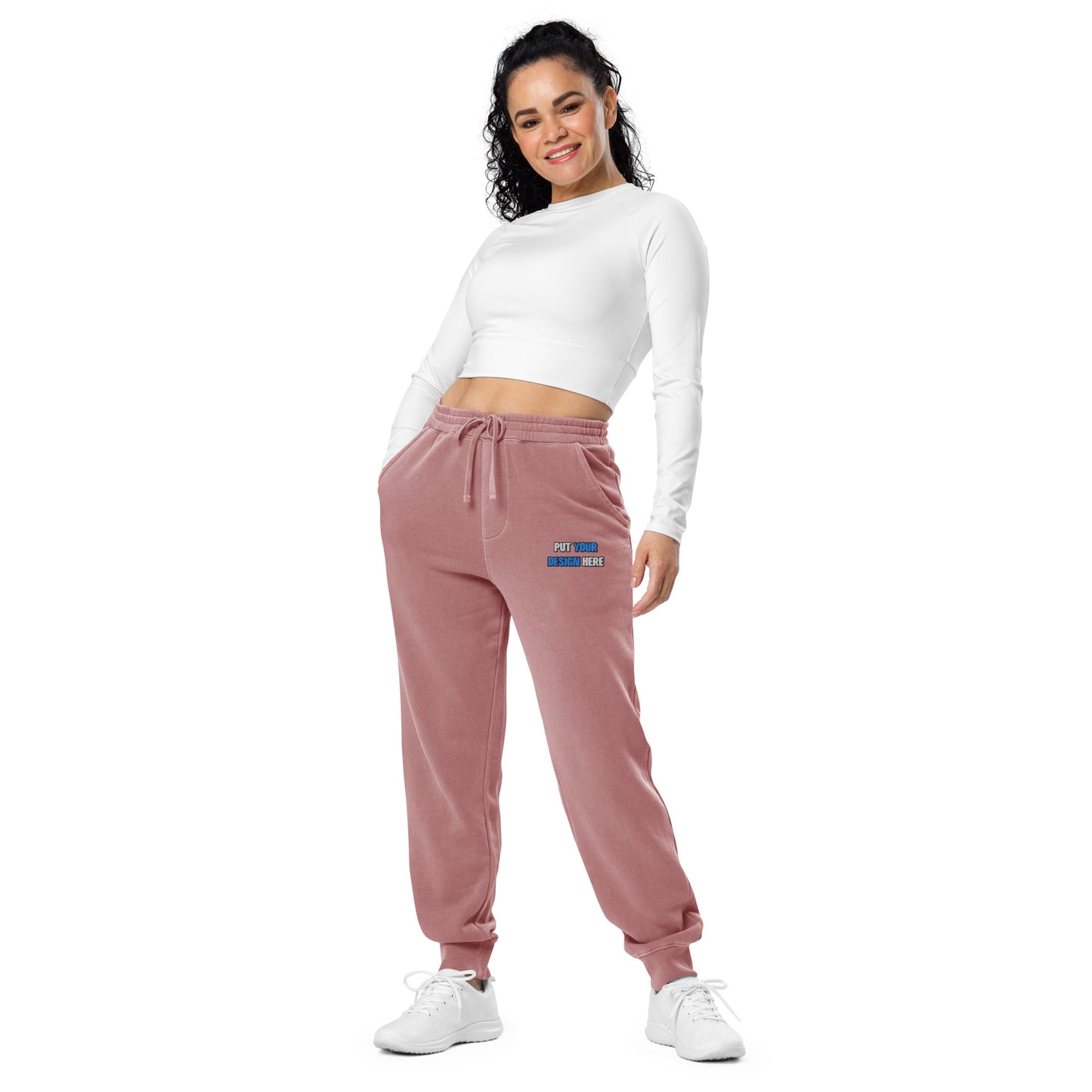 Unisex Pigment-Dyed Sweatpants | Independent Trading Co. PRM50PTPD | Flat Embroidery - put your design here