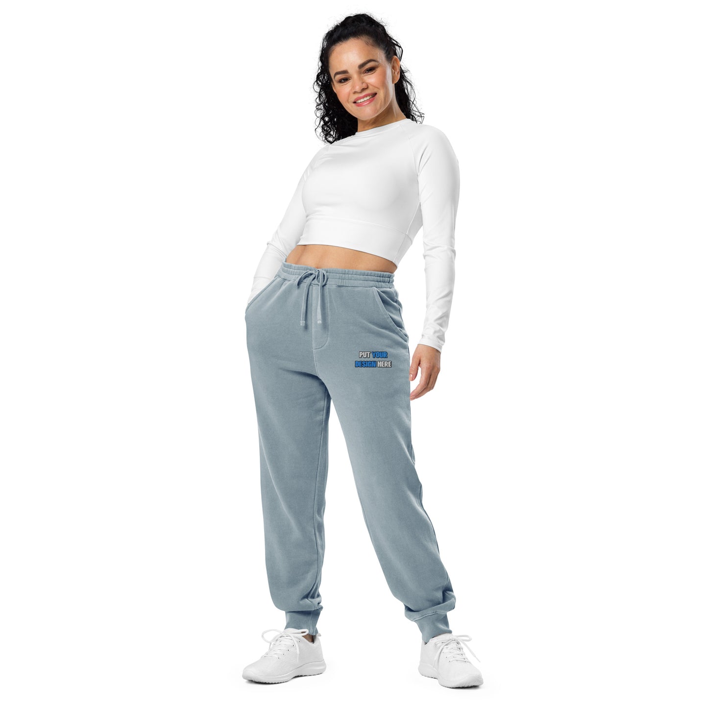 Unisex Pigment-Dyed Sweatpants | Independent Trading Co. PRM50PTPD | Flat Embroidery - put your design here