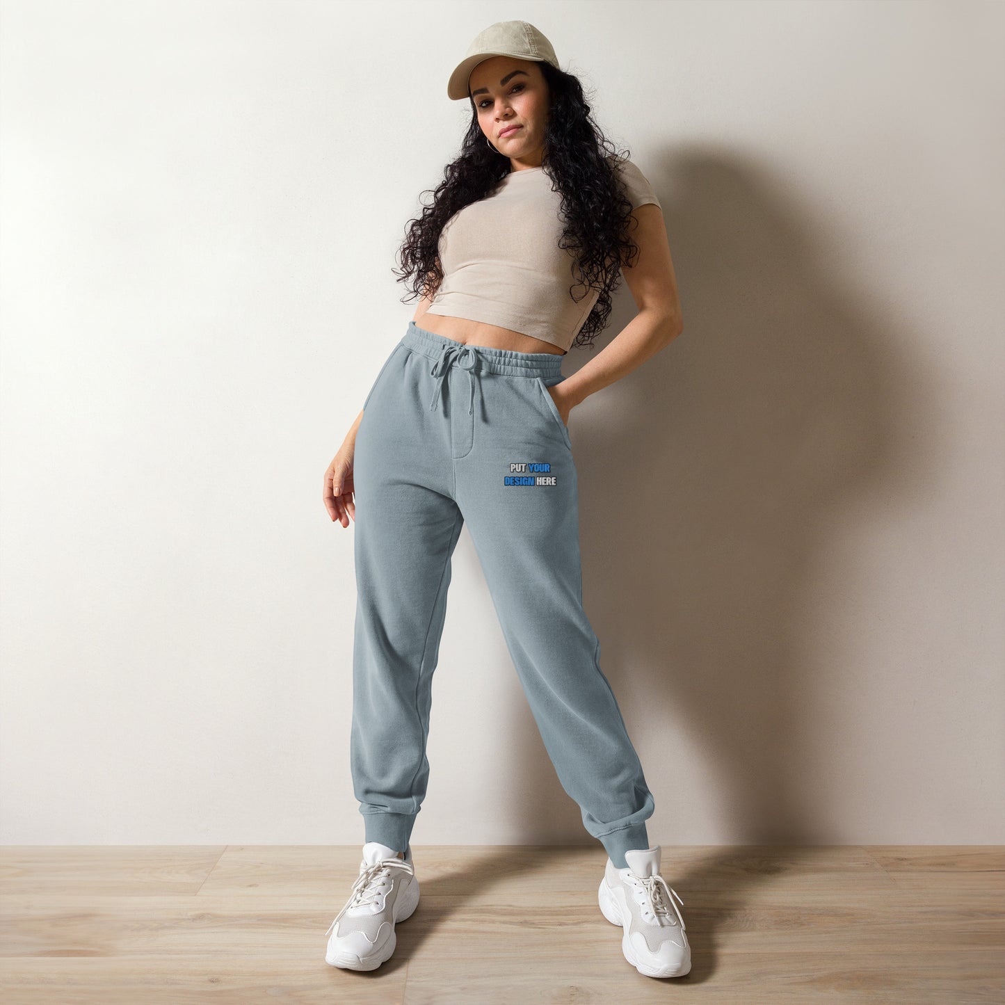 Unisex Pigment-Dyed Sweatpants | Independent Trading Co. PRM50PTPD | Flat Embroidery - put your design here