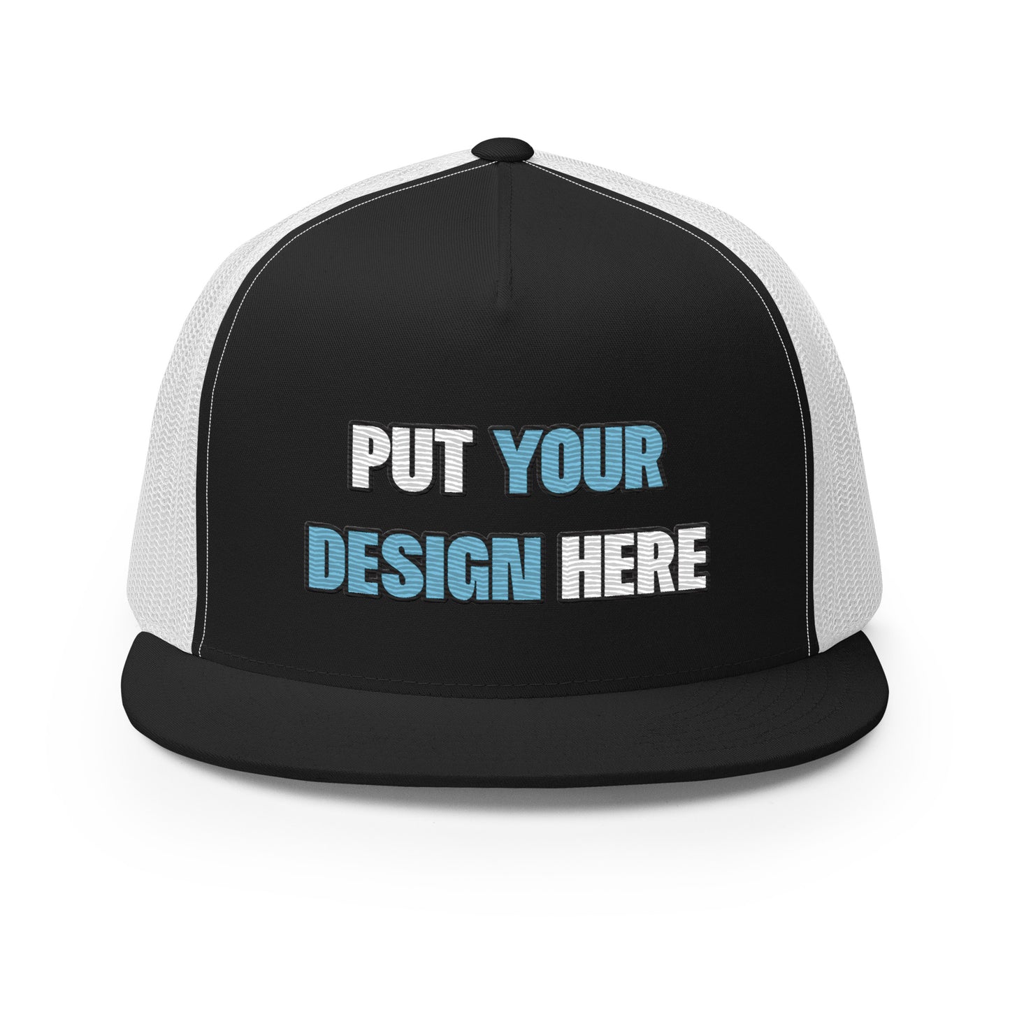 Yupoong 6006 Five Panel Trucker Cap - put your design here | standard color - unlimited color